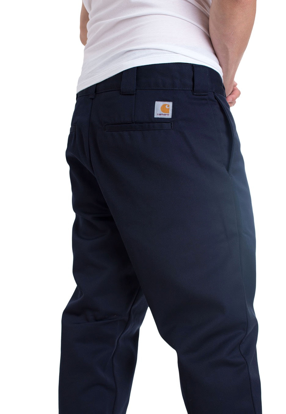 Carhartt WIP - Master Denison Twill Dark Navy Rinsed - Pants | Men-Image