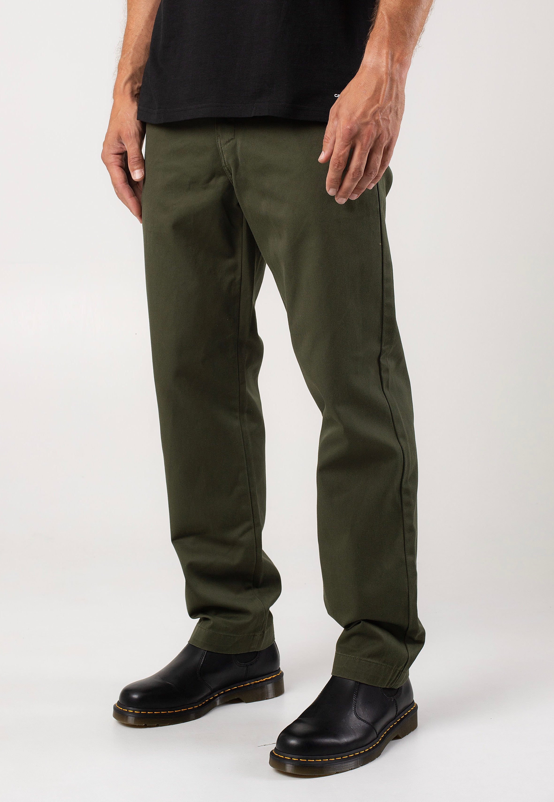 Carhartt WIP - Master Rinsed Office Green - Pants | Men-Image