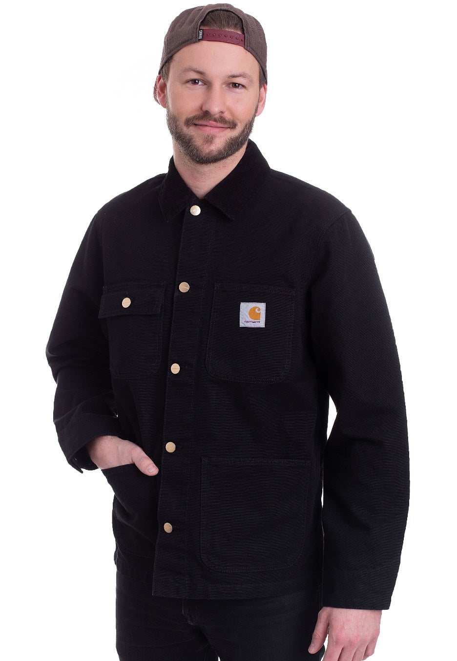 Carhartt WIP - Michigan Coat Black - Jeans Jacket | Men-Image