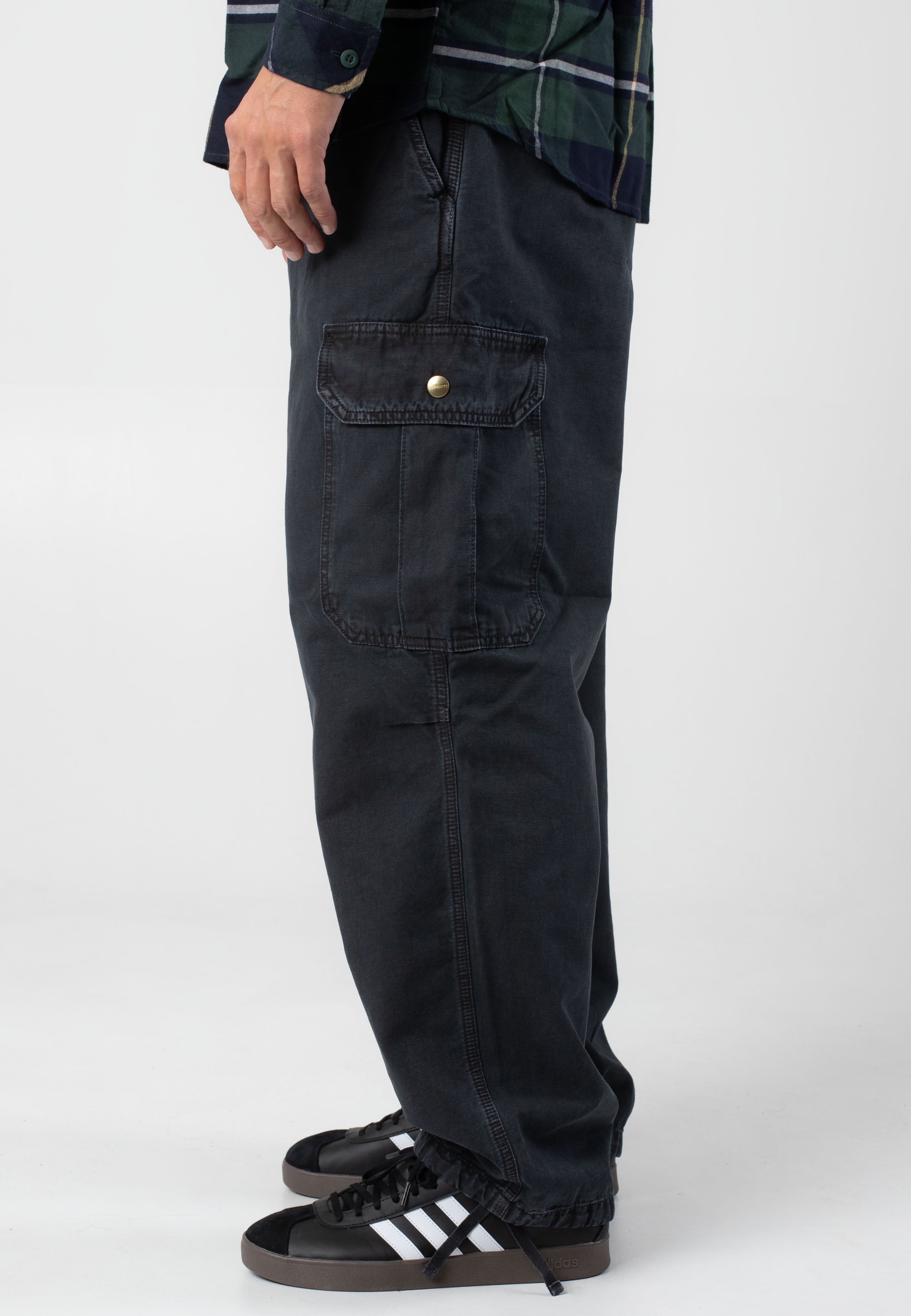 Carhartt WIP - Stanton Cargo Stone Dyed Black - Pants | Men-Image