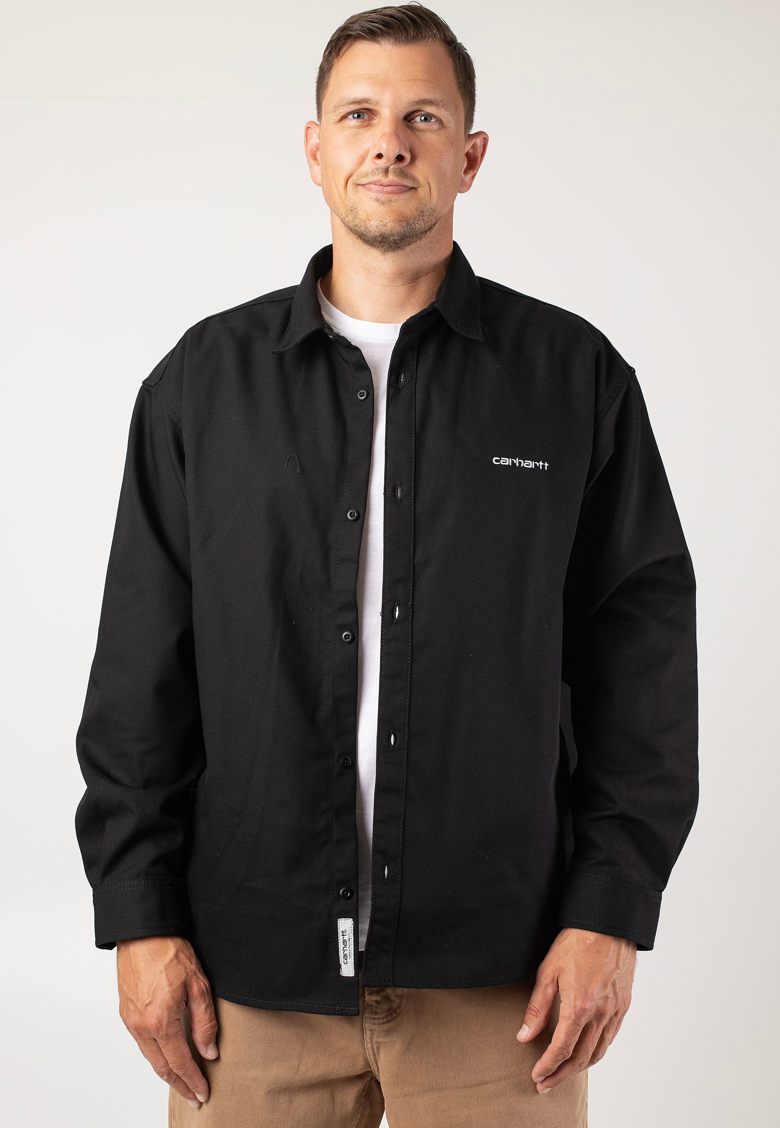 Carhartt WIP - Module Script Rigid Black/White - Shirt | Men-Image