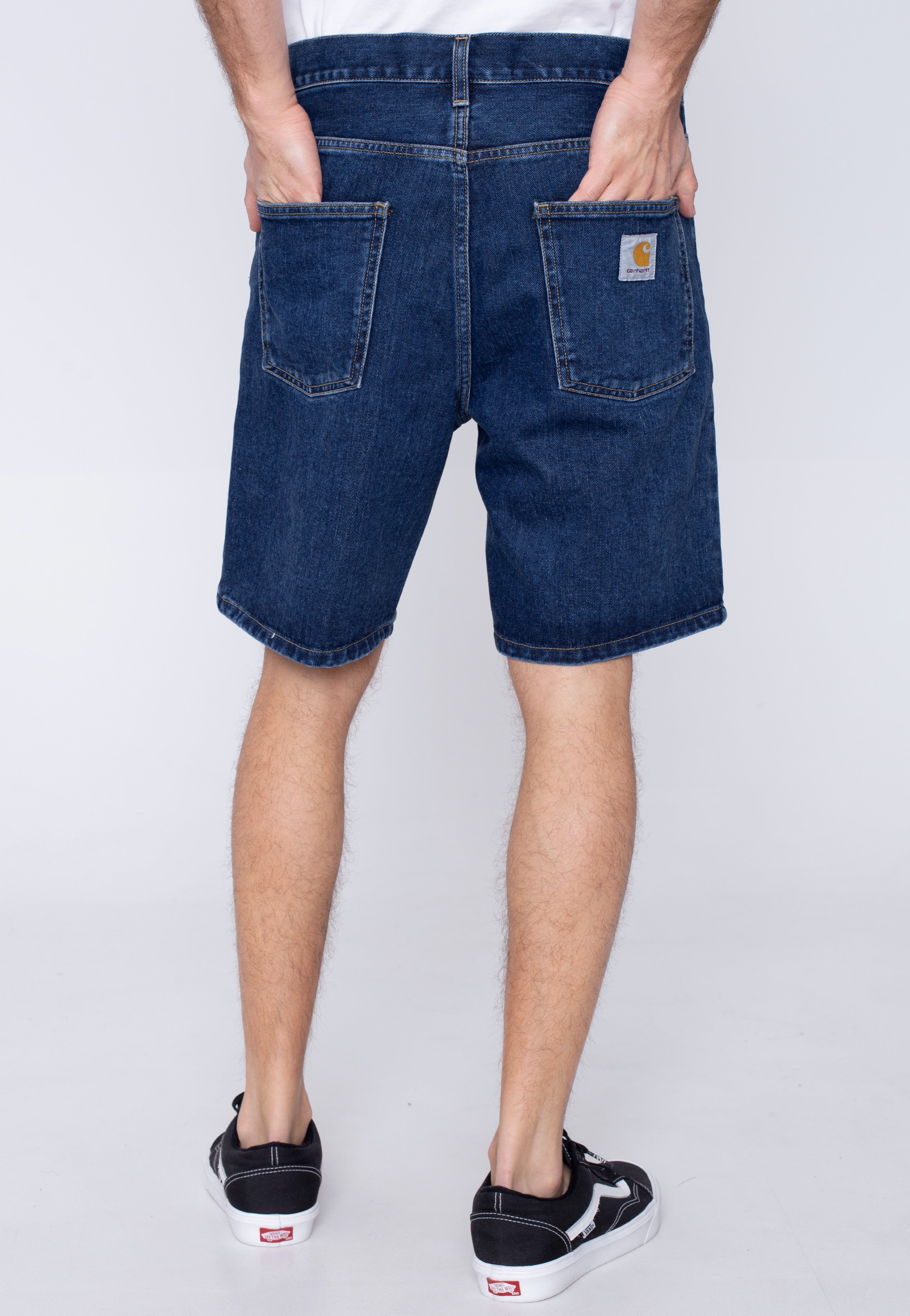 Carhartt WIP - Newel Blue Stone Washed - Shorts | Men-Image