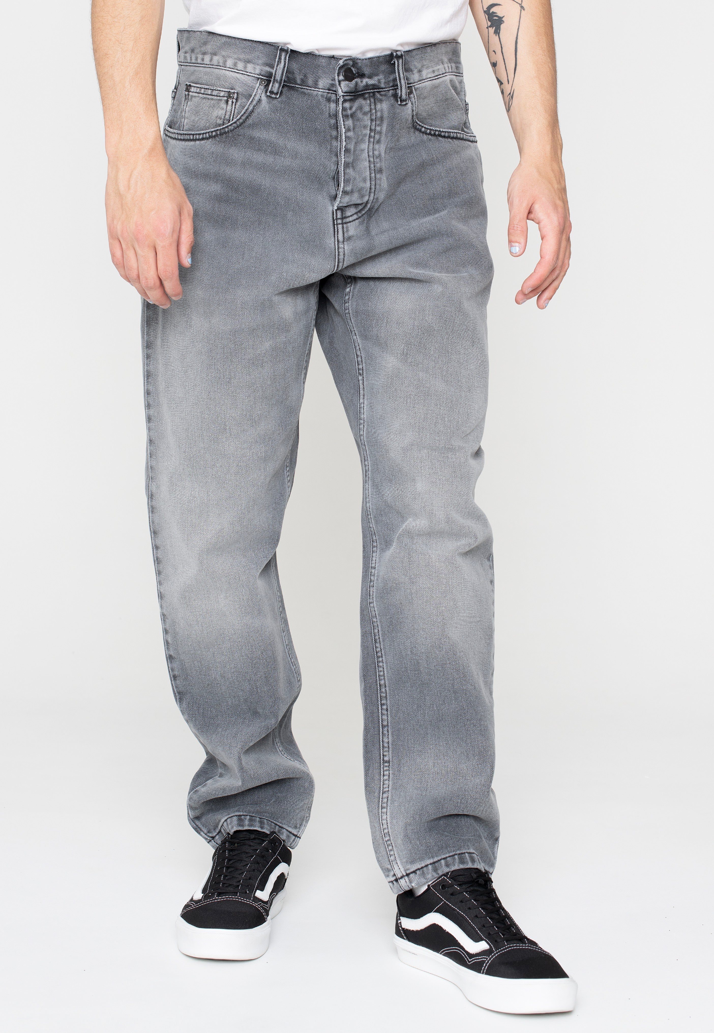 Carhartt WIP - Newel Light Used Wash Black - Jeans | Men-Image