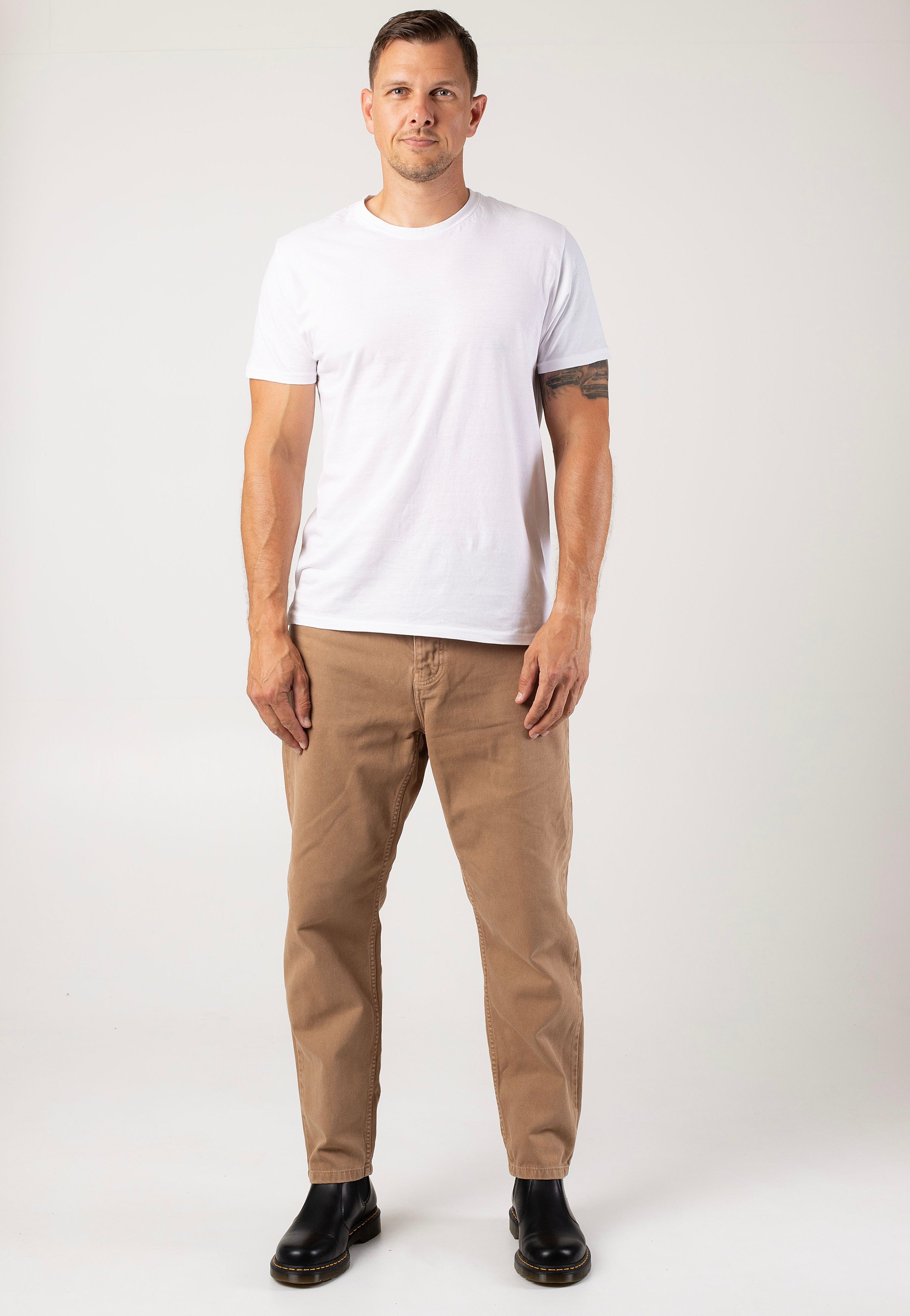 Carhartt WIP - Newel Stone Dyed Peanut - Pants | Men-Image