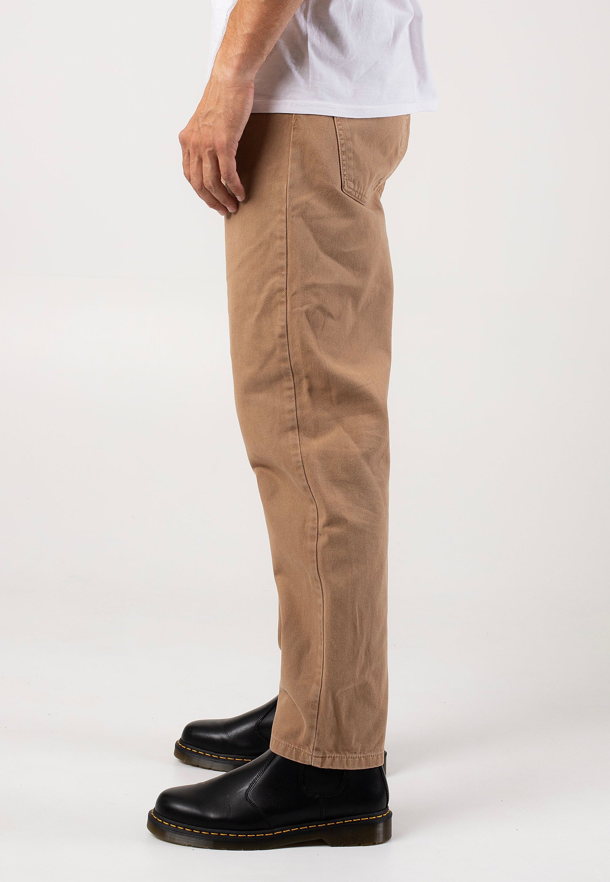 Carhartt WIP - Newel Stone Dyed Peanut - Pants | Men-Image