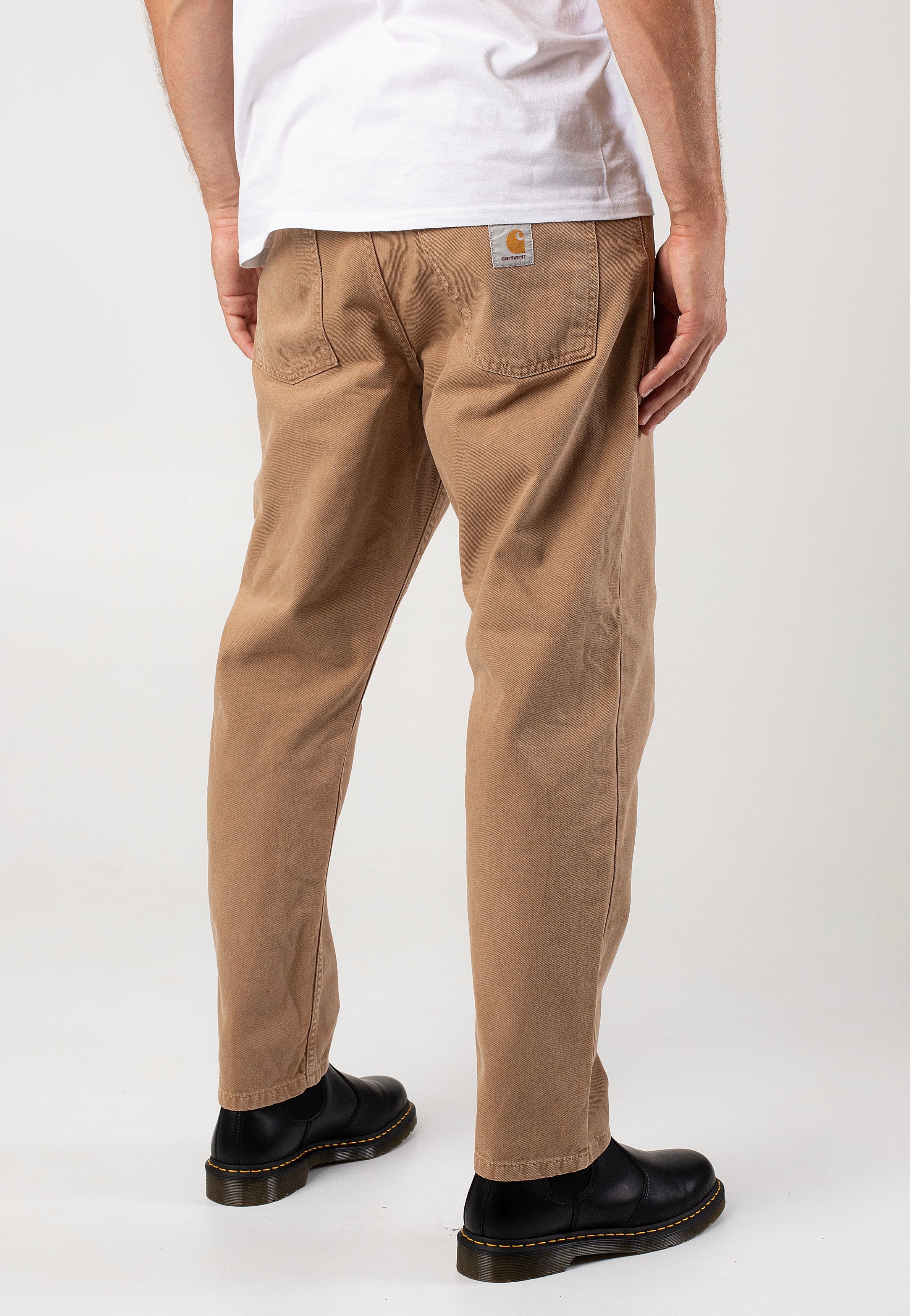 Carhartt WIP - Newel Stone Dyed Peanut - Pants | Men-Image