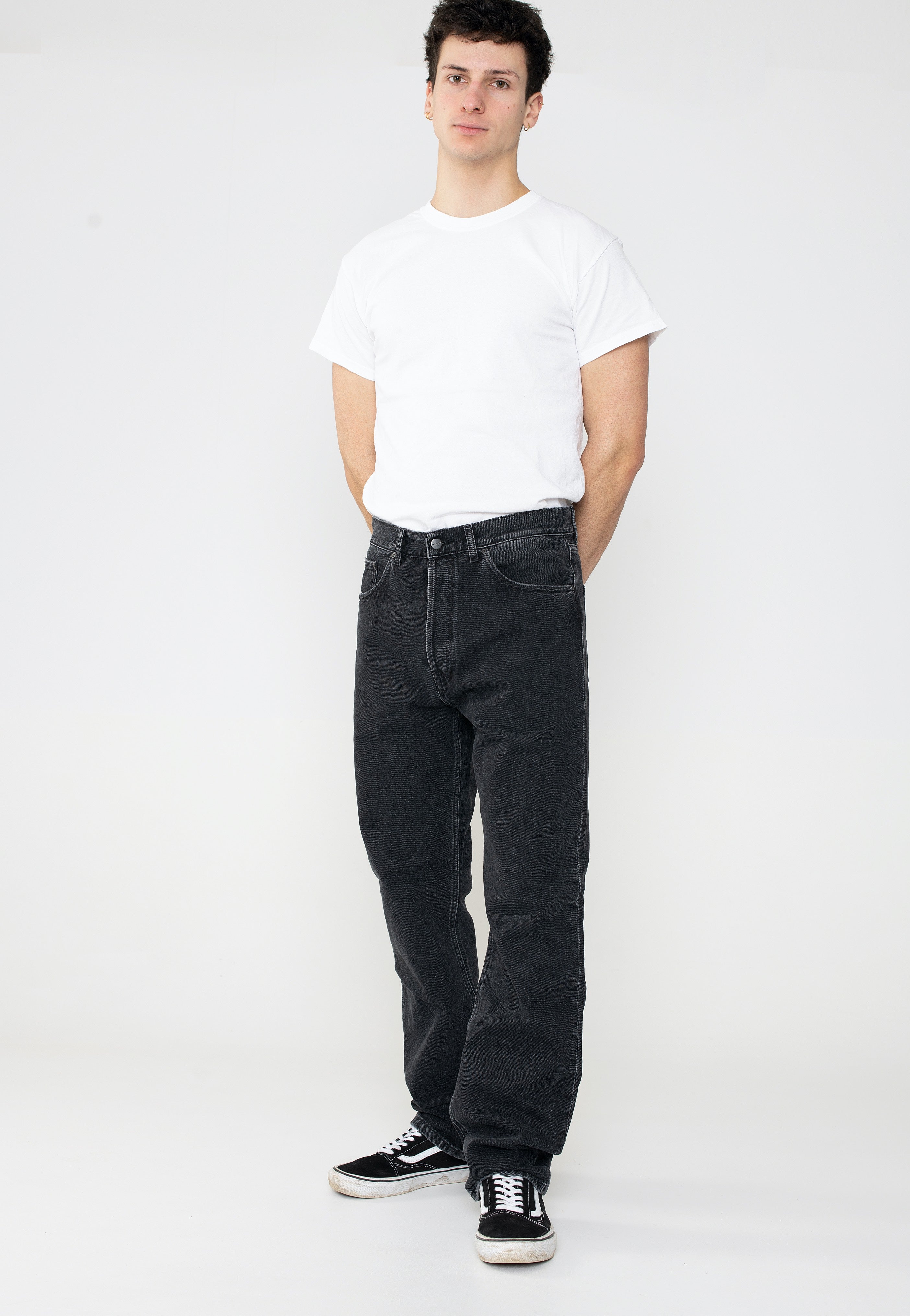 Carhartt WIP - Nolan Stone Washed Black - Jeans | Men-Image