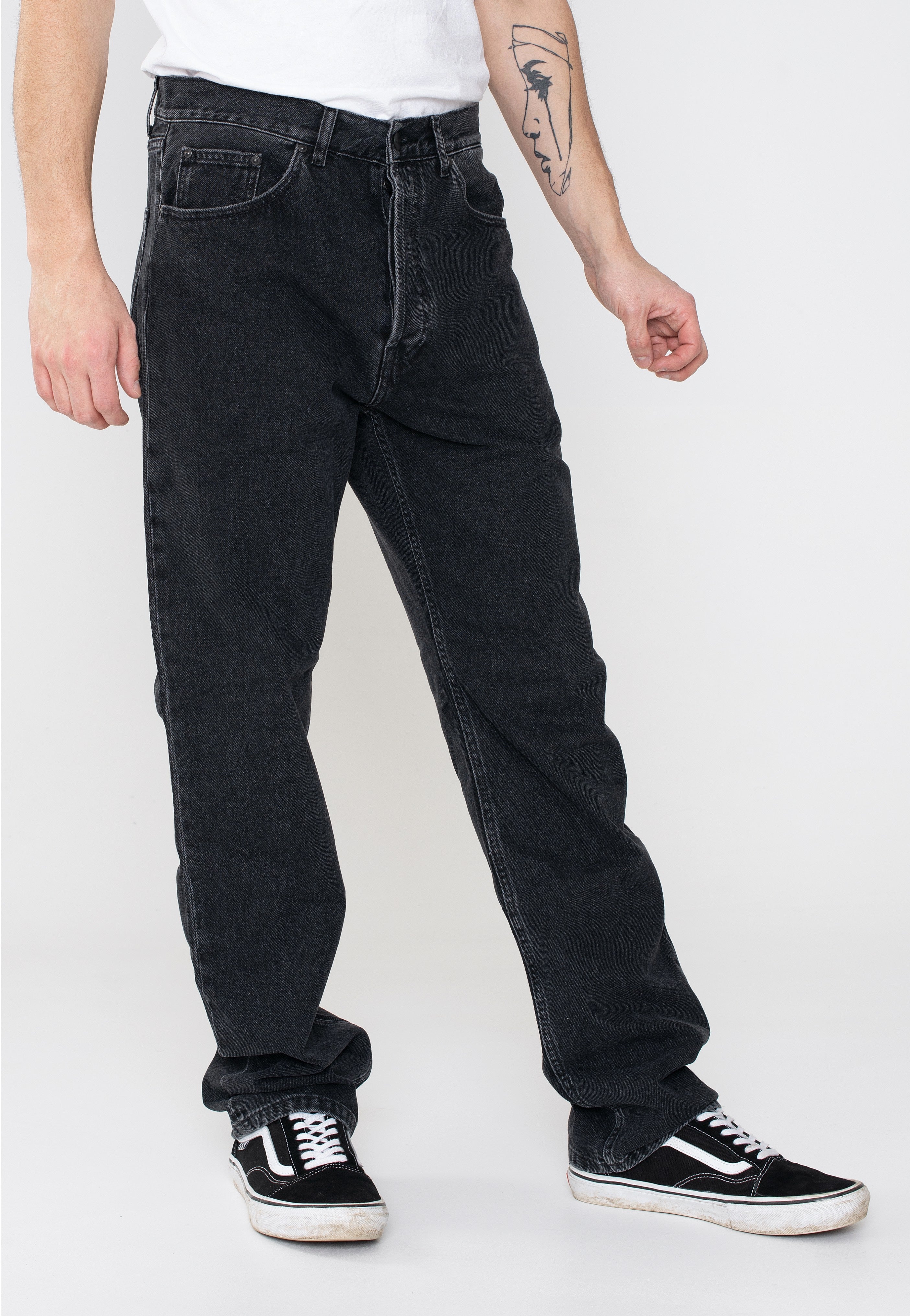 Carhartt WIP - Nolan Stone Washed Black - Jeans | Men-Image