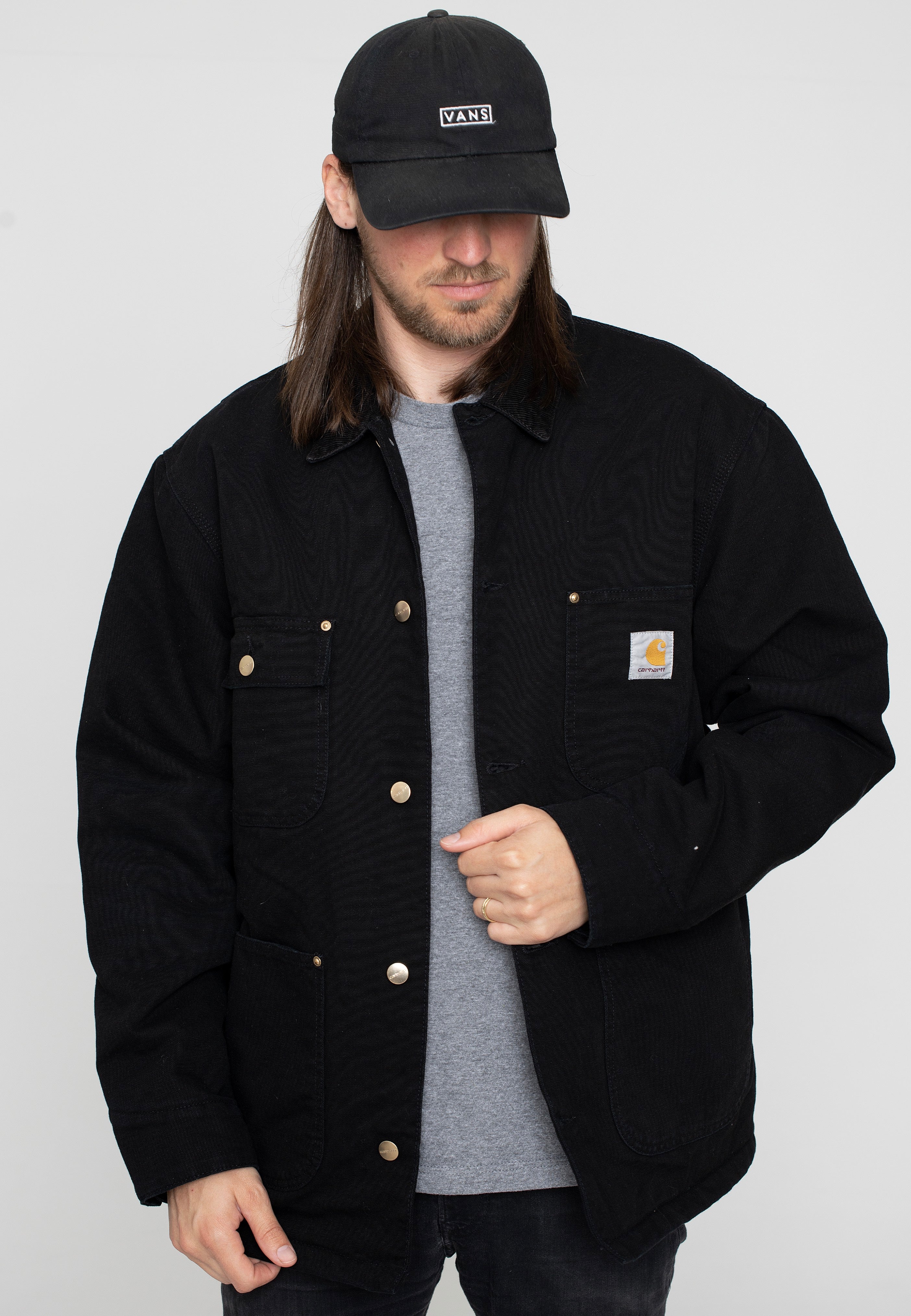 Carhartt WIP - Og Chore Aged Canvas Black/Black - Jacket | Men-Image