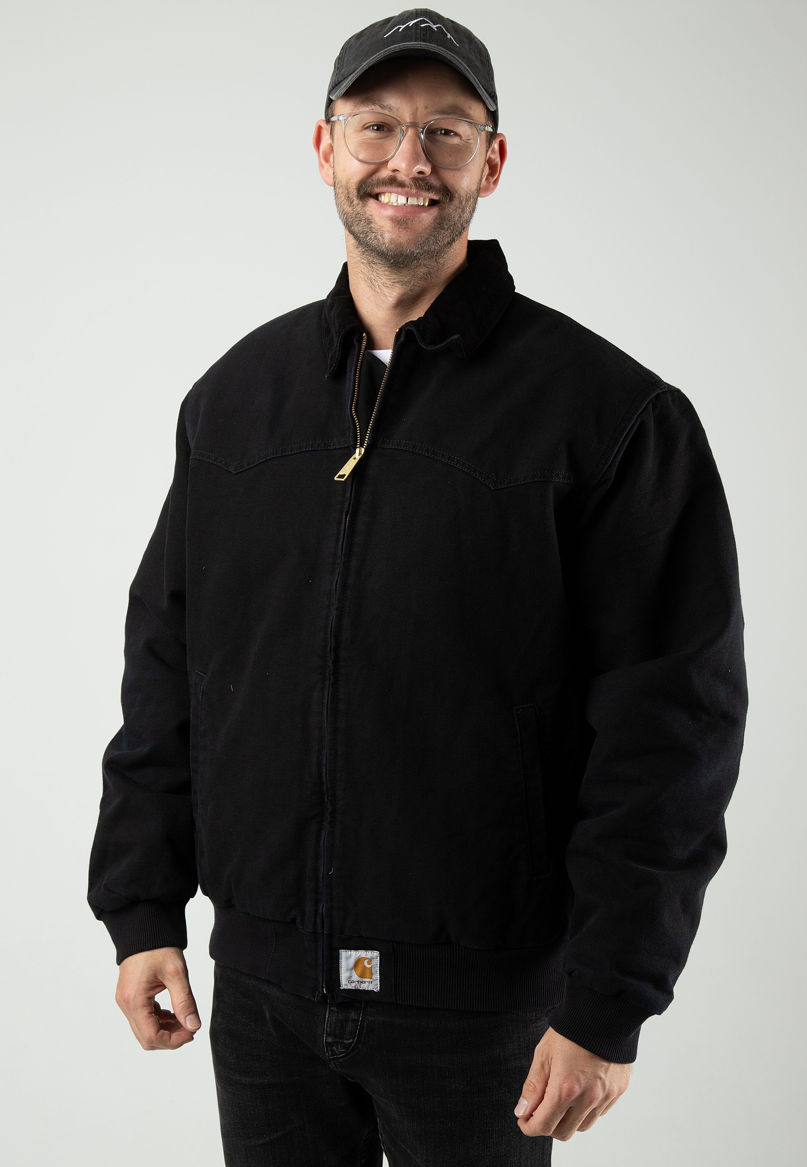 Carhartt WIP - Og Santa Fe Aged Canvas Black/Black - Jacket | Men-Image