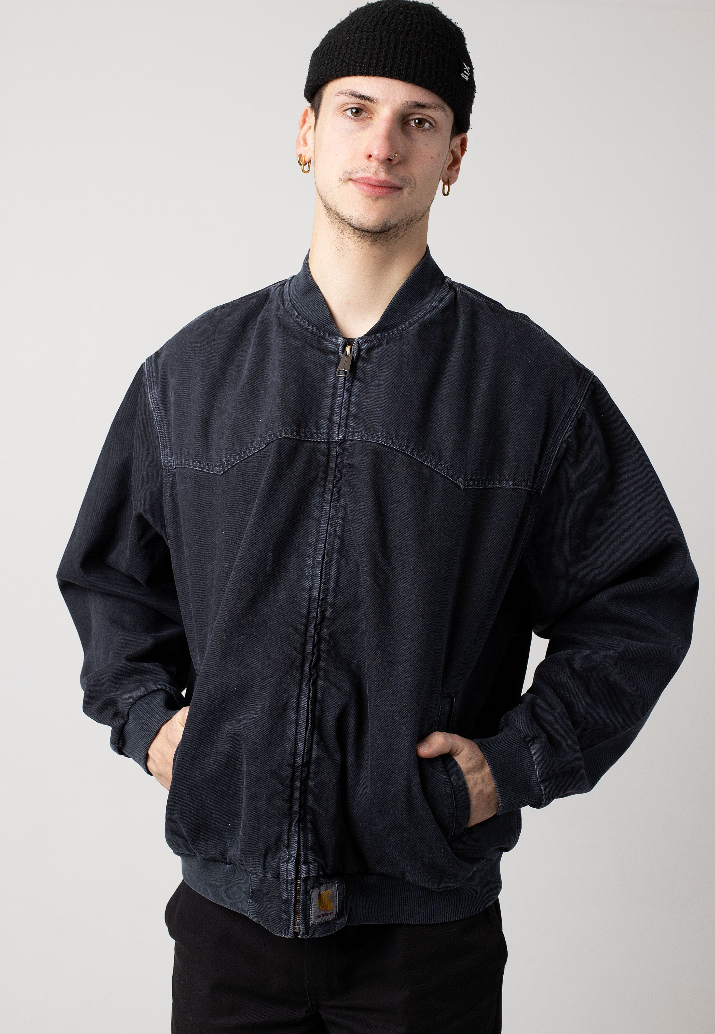 Carhartt WIP - Og Santa Fe Stone Dyed Black - Jacket | Men-Image