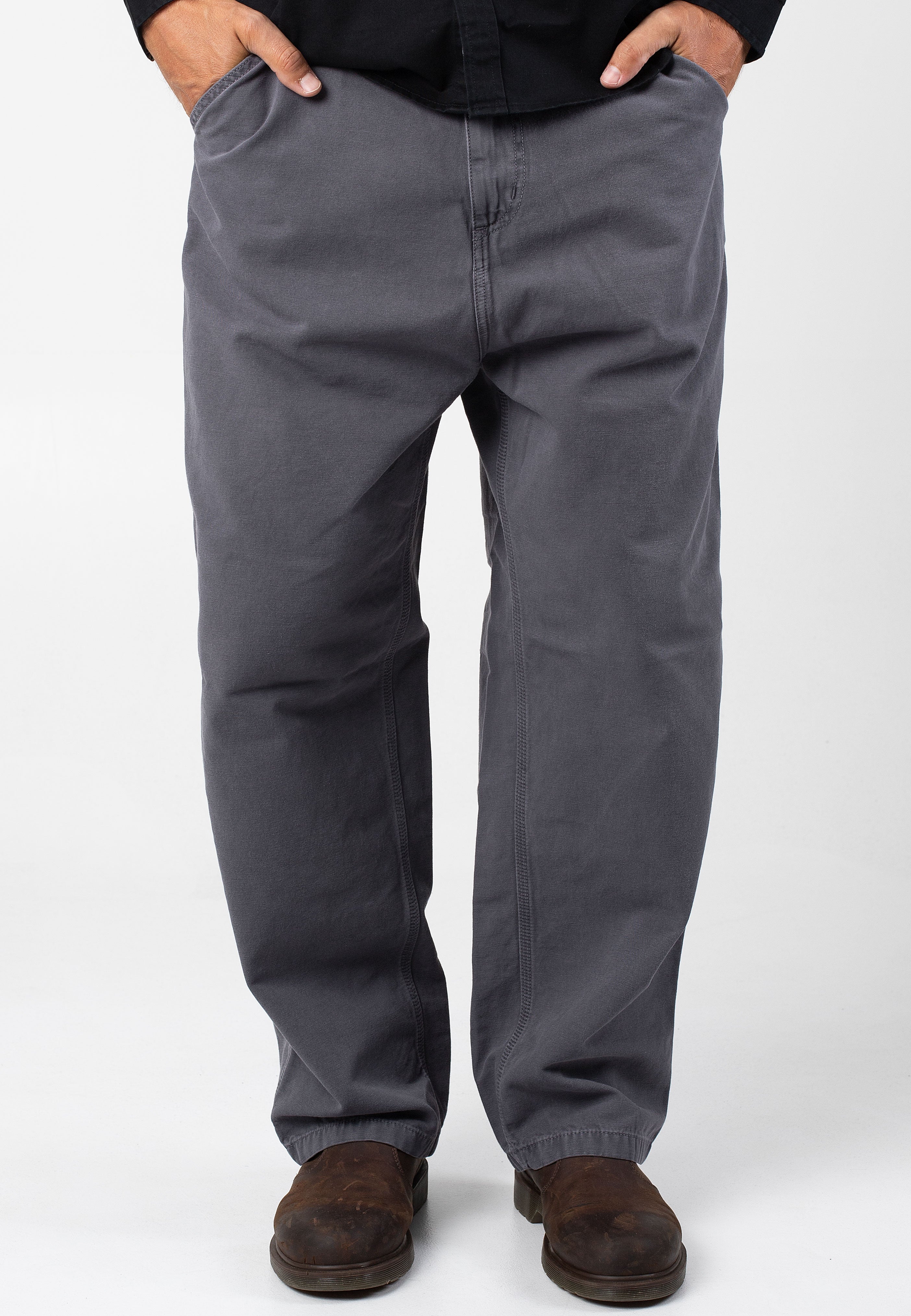 Carhartt WIP - Og Single Knee Stone Dyed Graphite - Pants | Men-Image