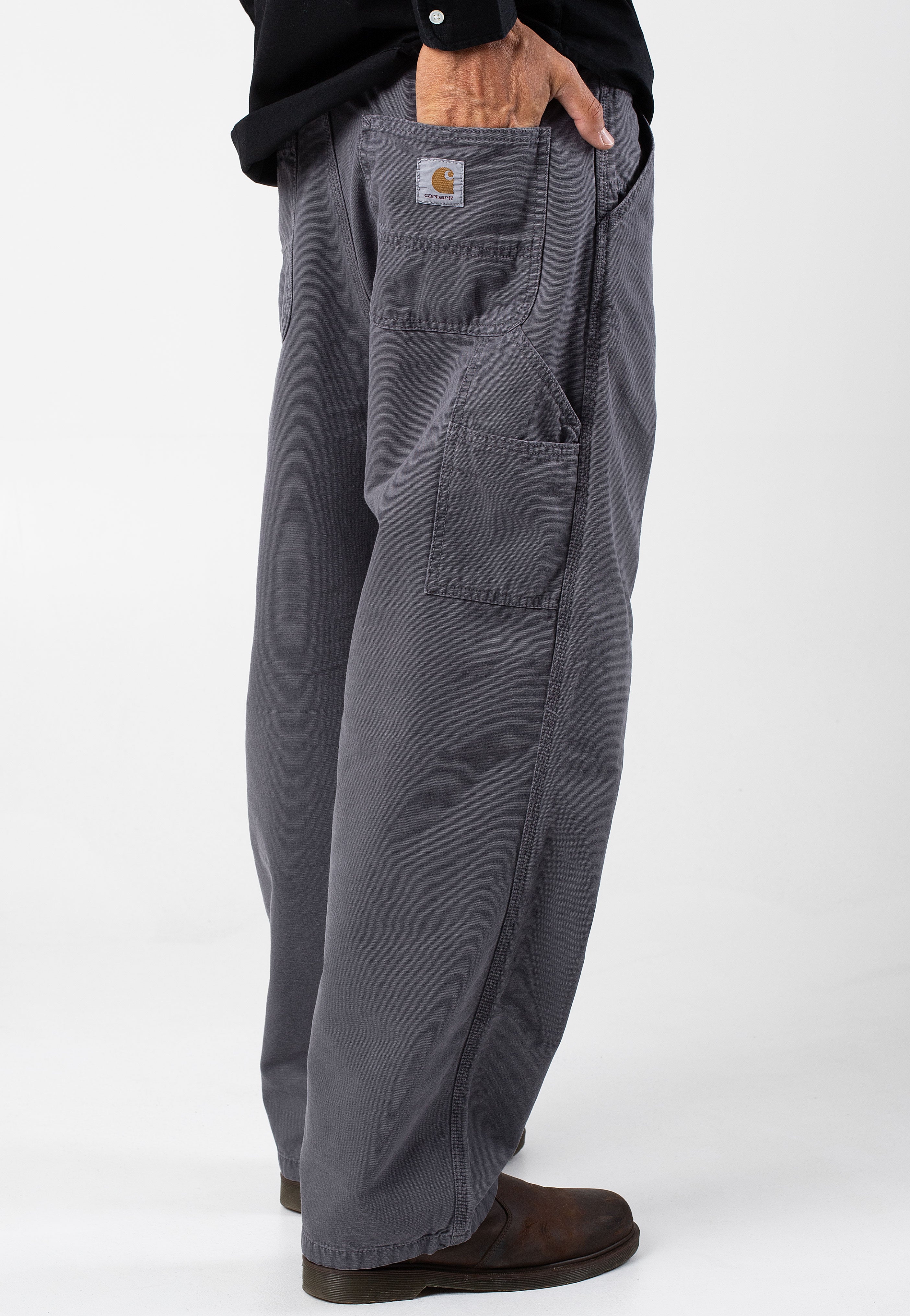 Carhartt WIP - Og Single Knee Stone Dyed Graphite - Pants | Men-Image