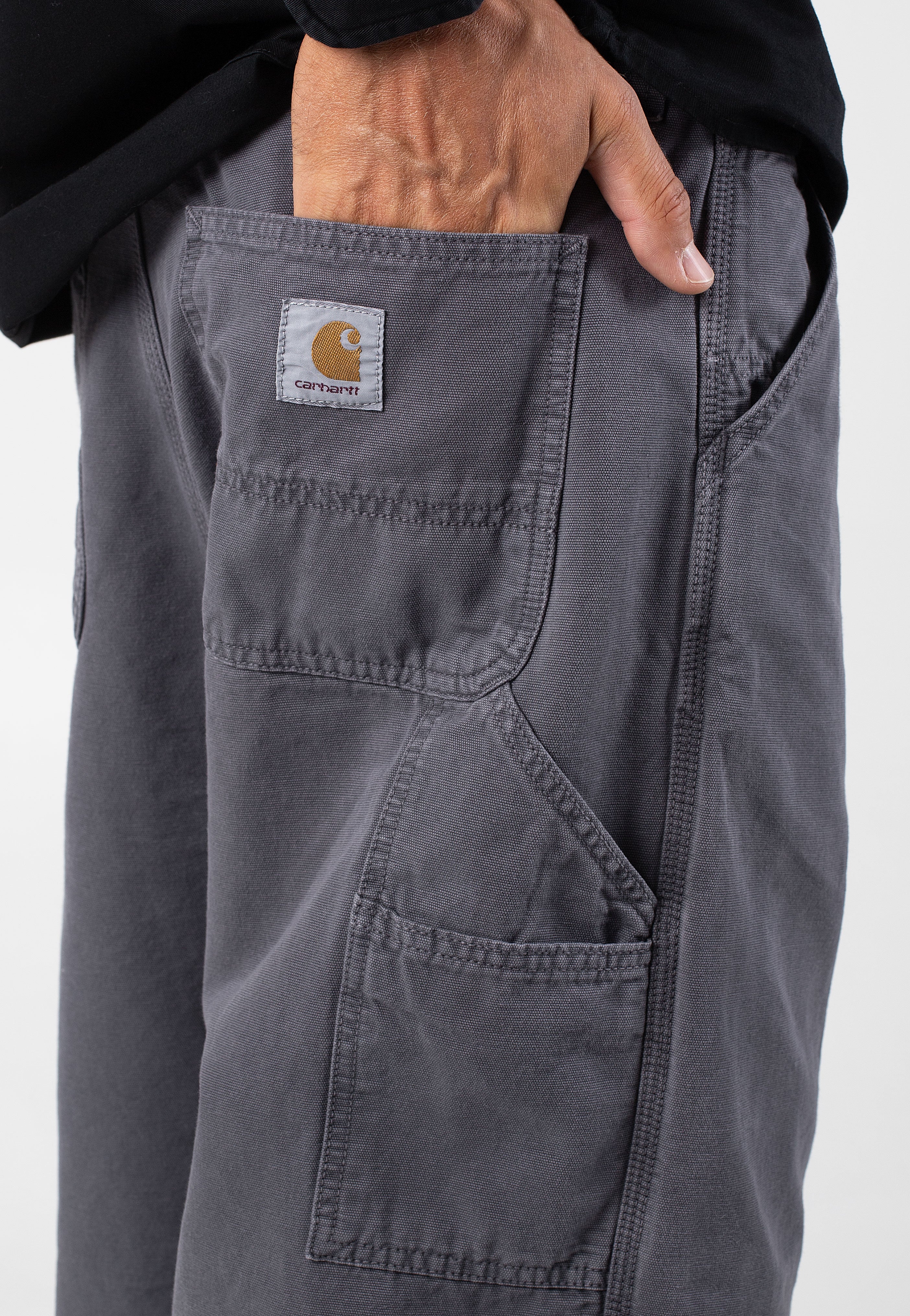 Carhartt WIP - Og Single Knee Stone Dyed Graphite - Pants | Men-Image