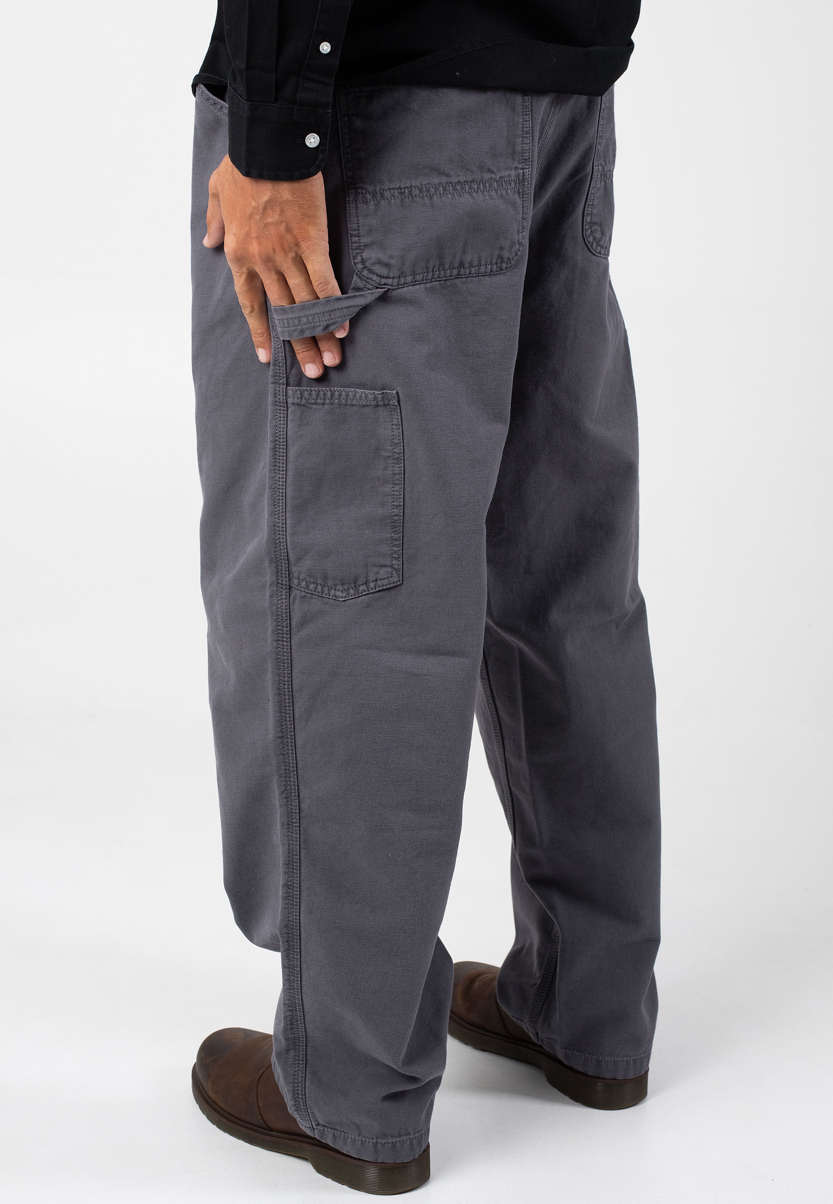 Carhartt WIP - Og Single Knee Stone Dyed Graphite - Pants | Men-Image