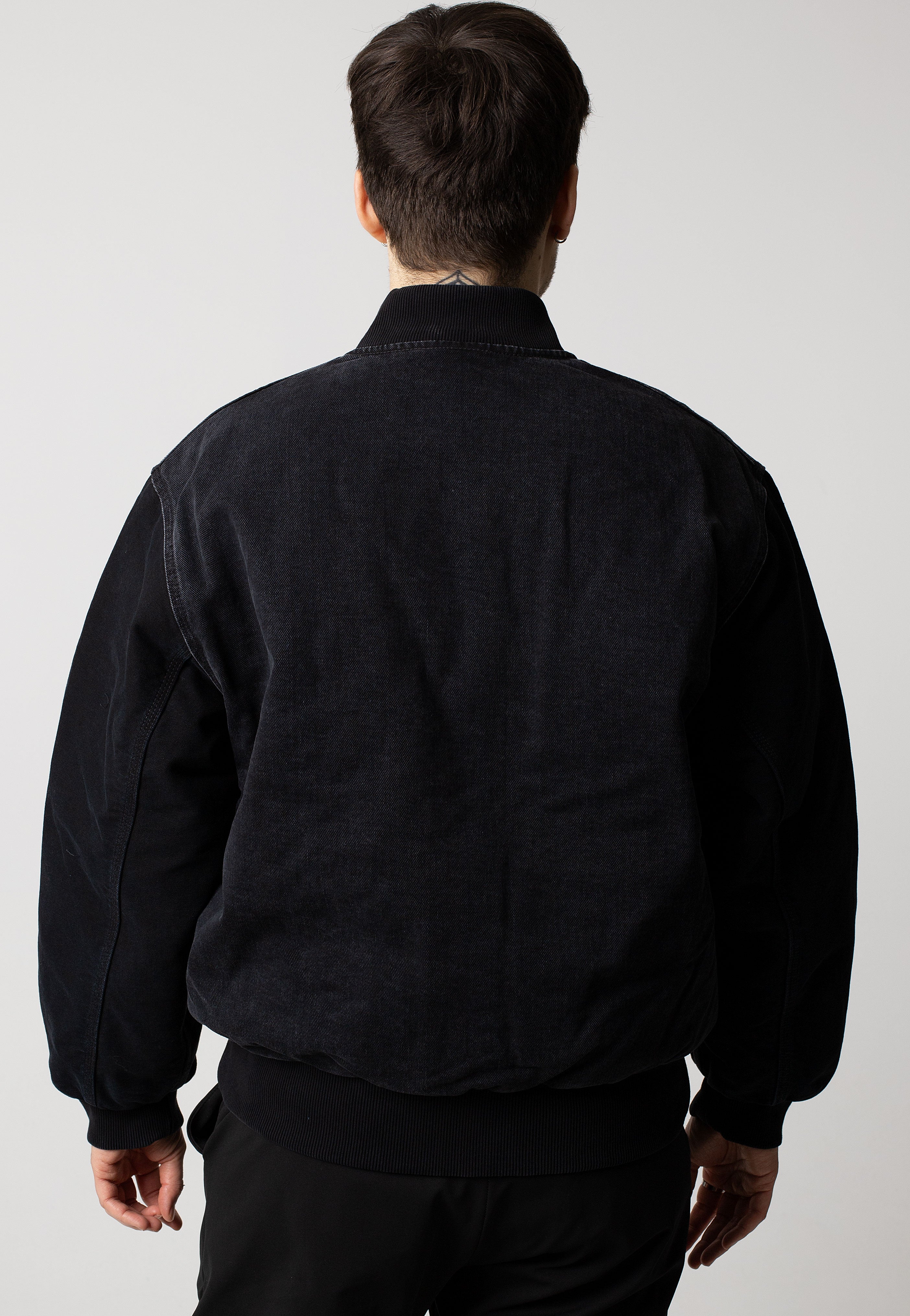 Carhartt WIP - Paxon Bomber Stone Washed Black/Black - Jacket | Men-Image