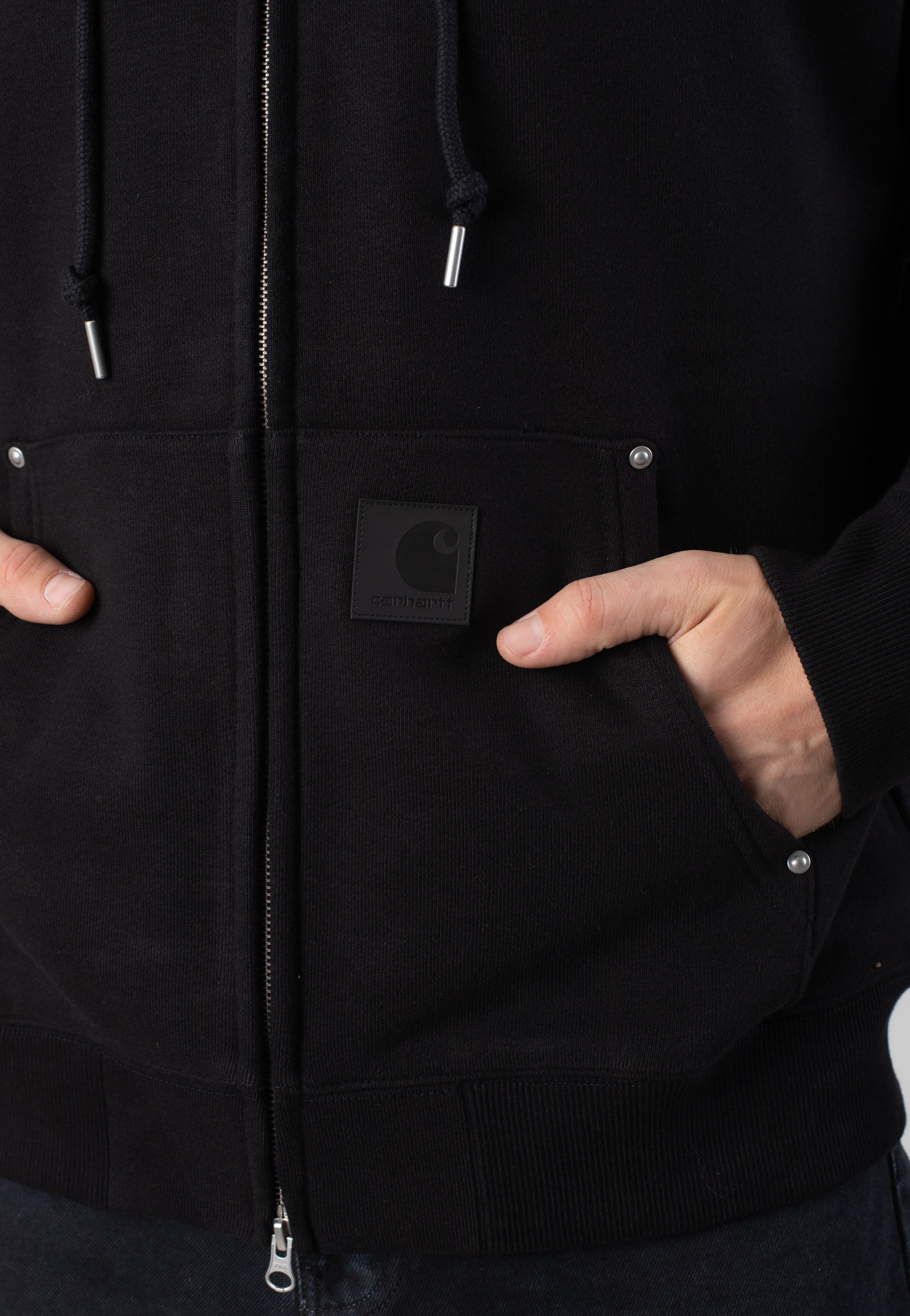 Carhartt WIP - Hooded Eldon Black - Zipper | Men-Image