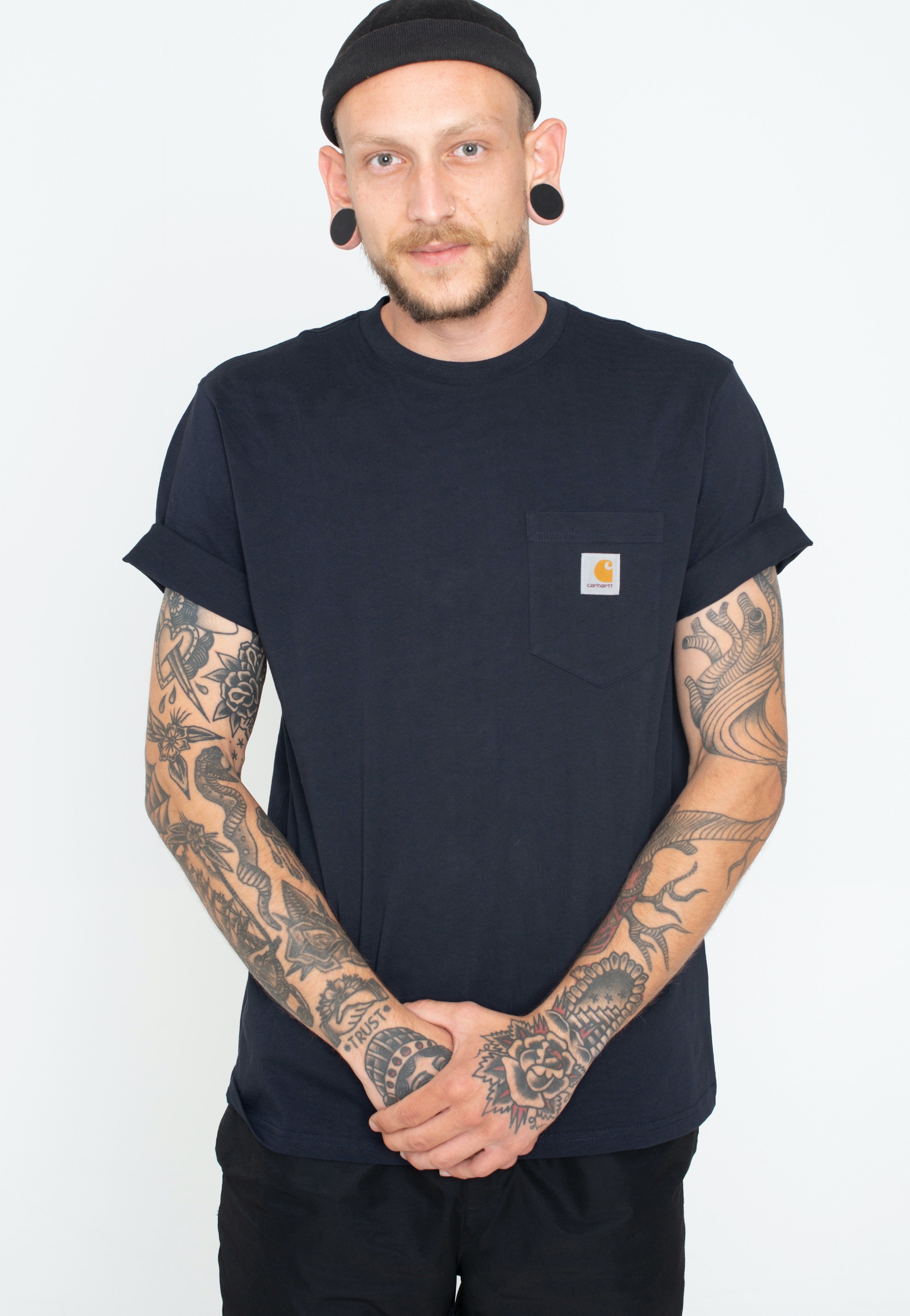 Carhartt WIP - Pocket Dark Navy - T-Shirt | Men-Image