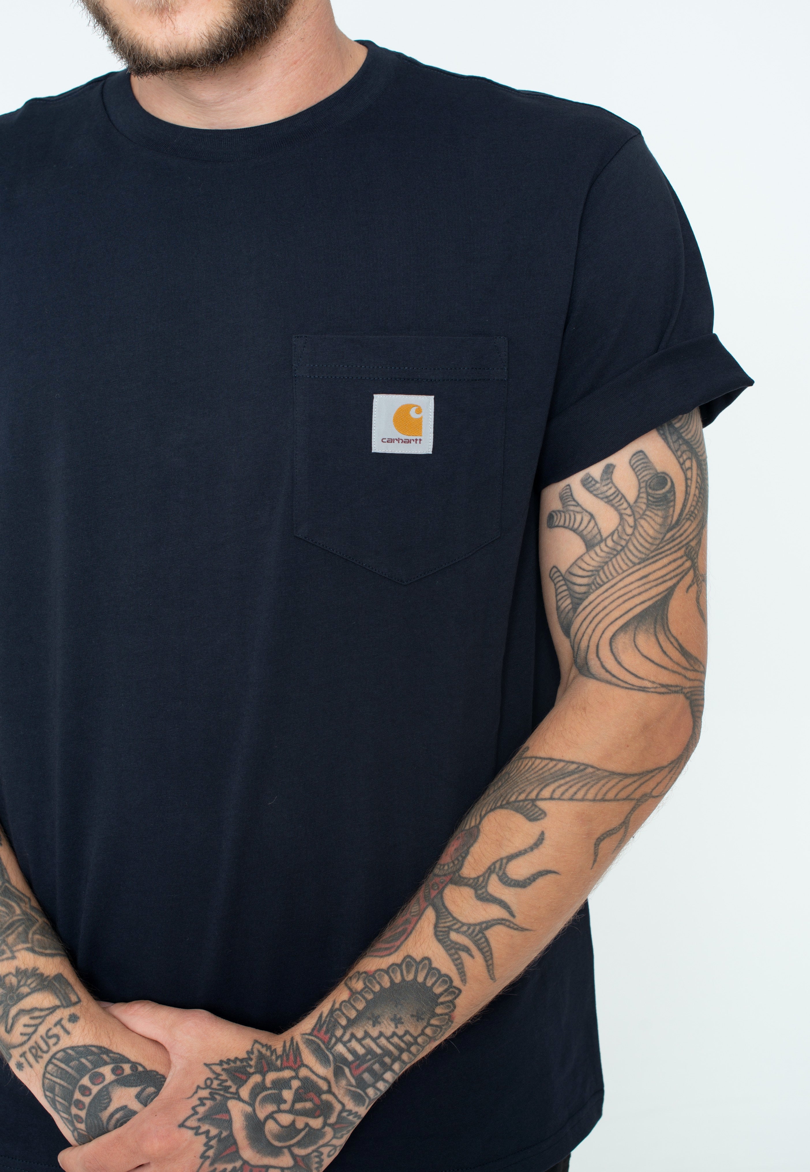 Carhartt WIP - Pocket Dark Navy - T-Shirt | Men-Image