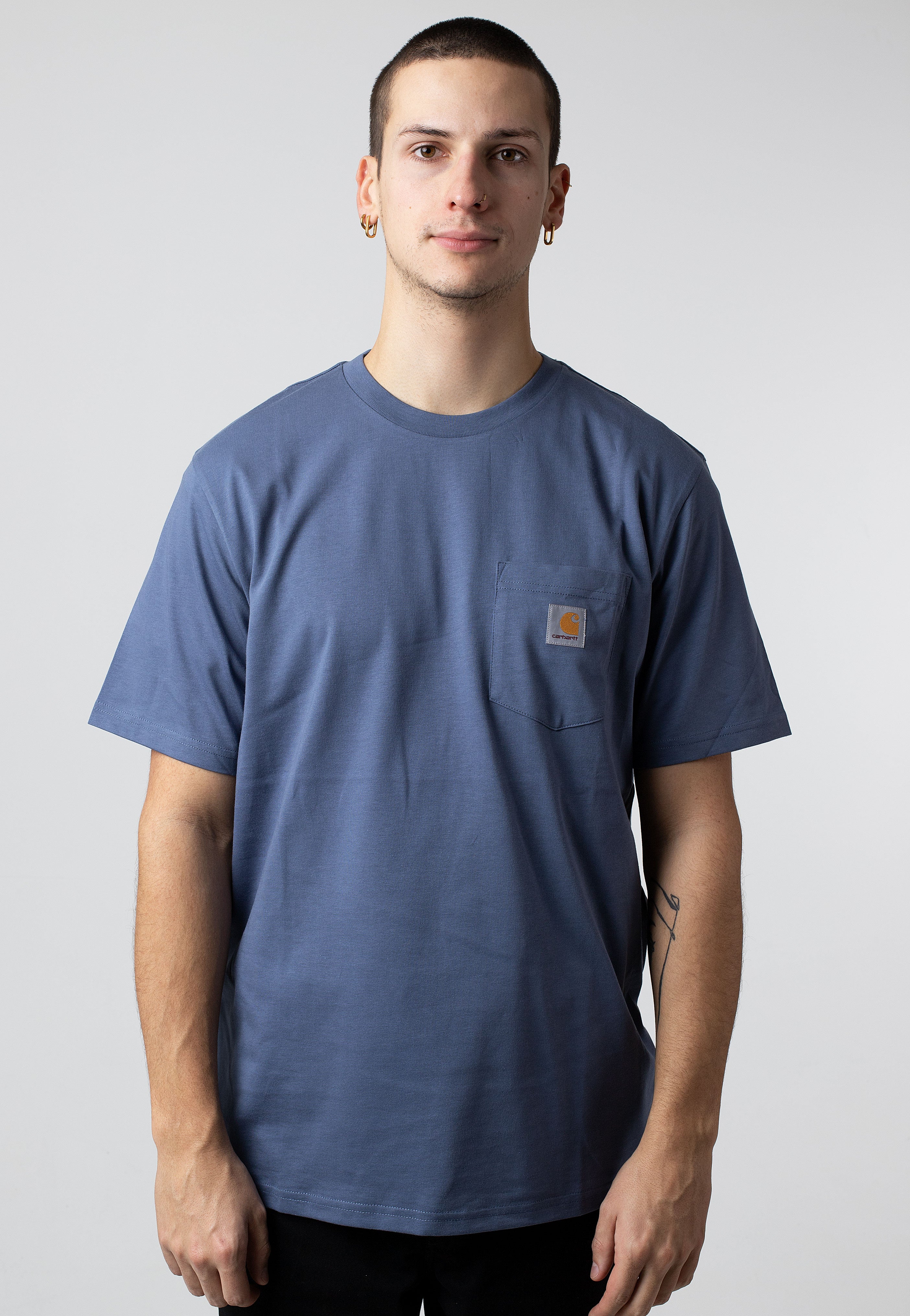 Carhartt WIP - Pocket Hudson Blue - T-Shirt | Men-Image