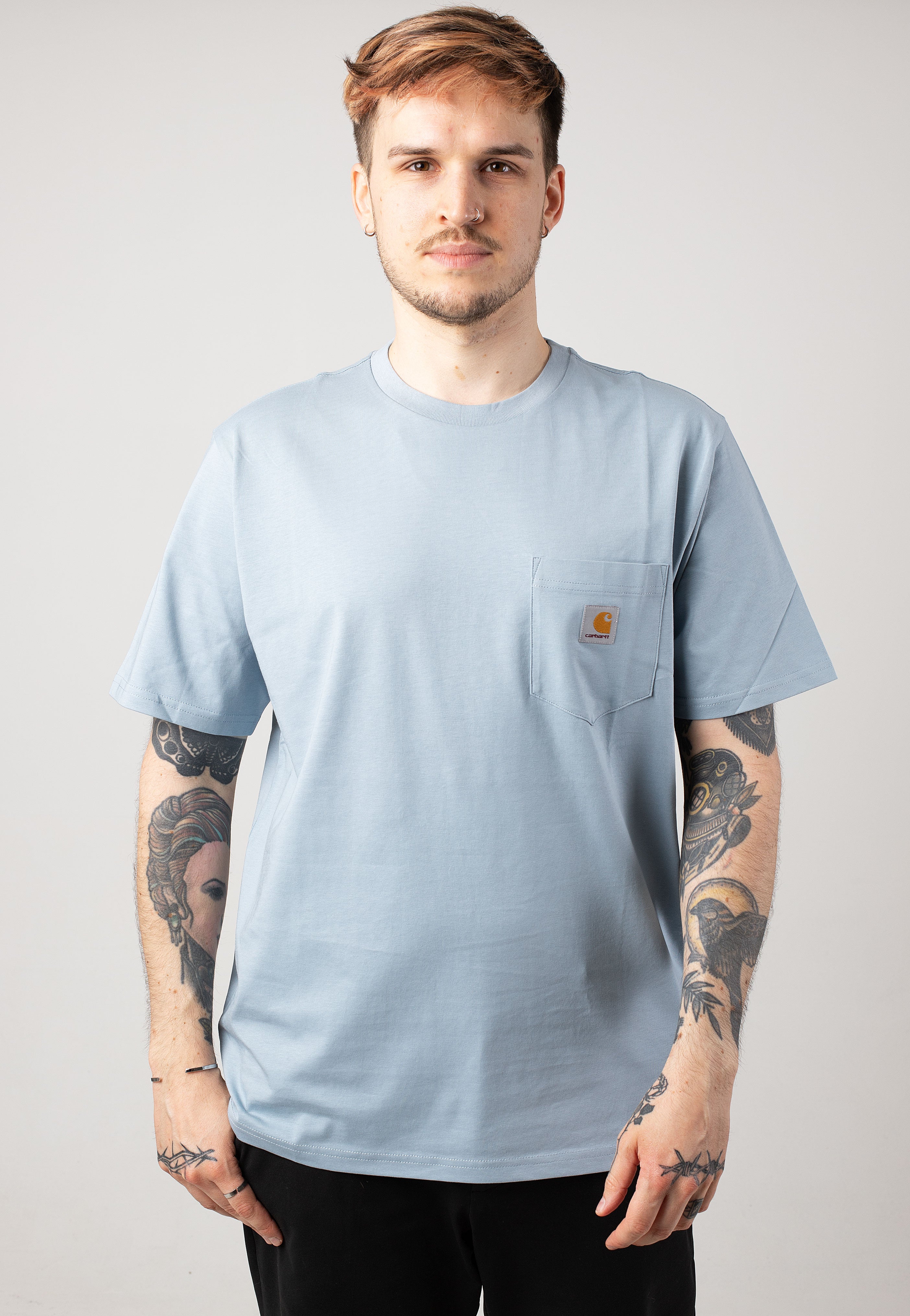 Carhartt WIP - Pocket Misty Sky - T-Shirt | Men-Image