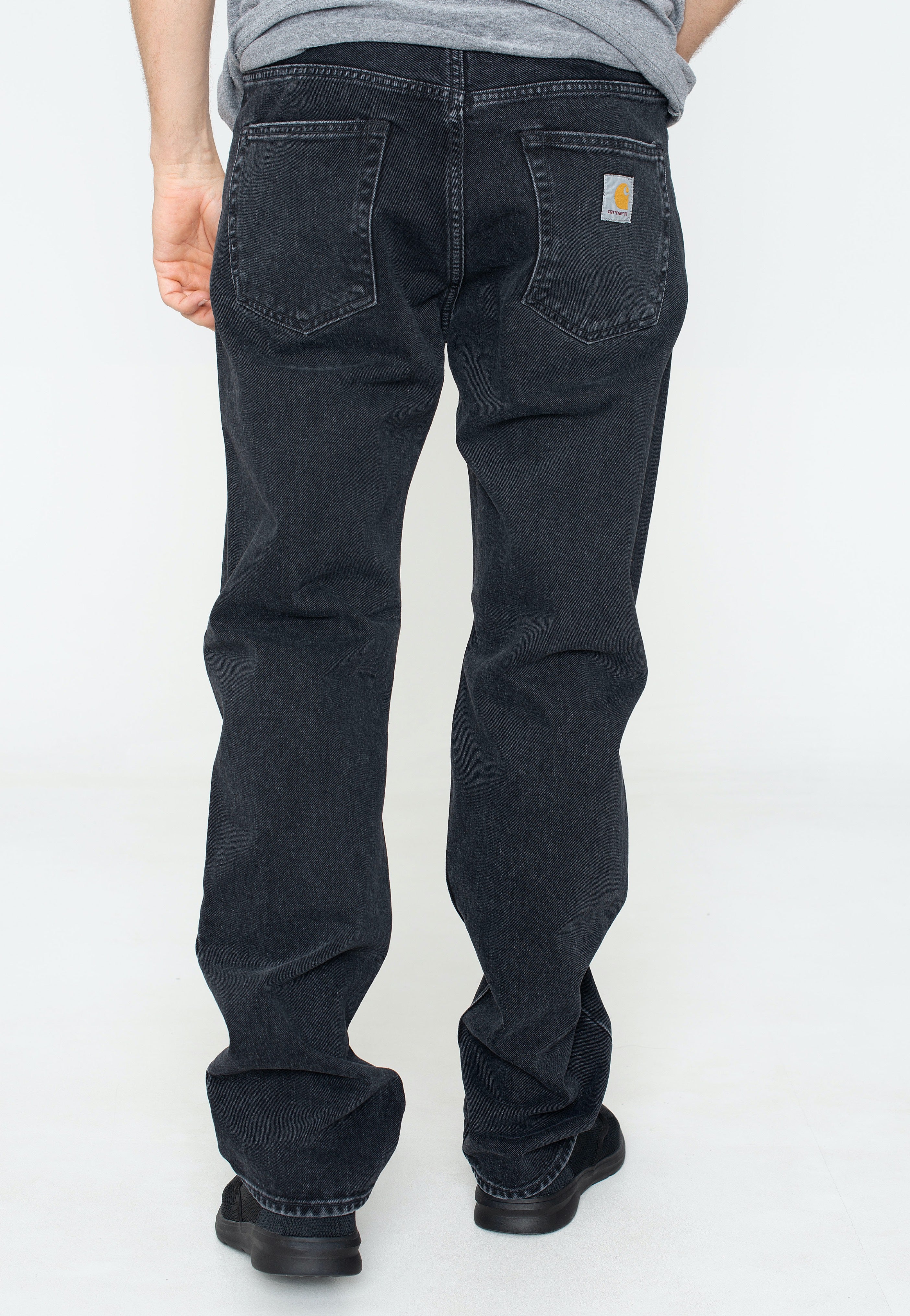 Carhartt WIP - Pontiac Stone Washed Black - Jeans | Men-Image