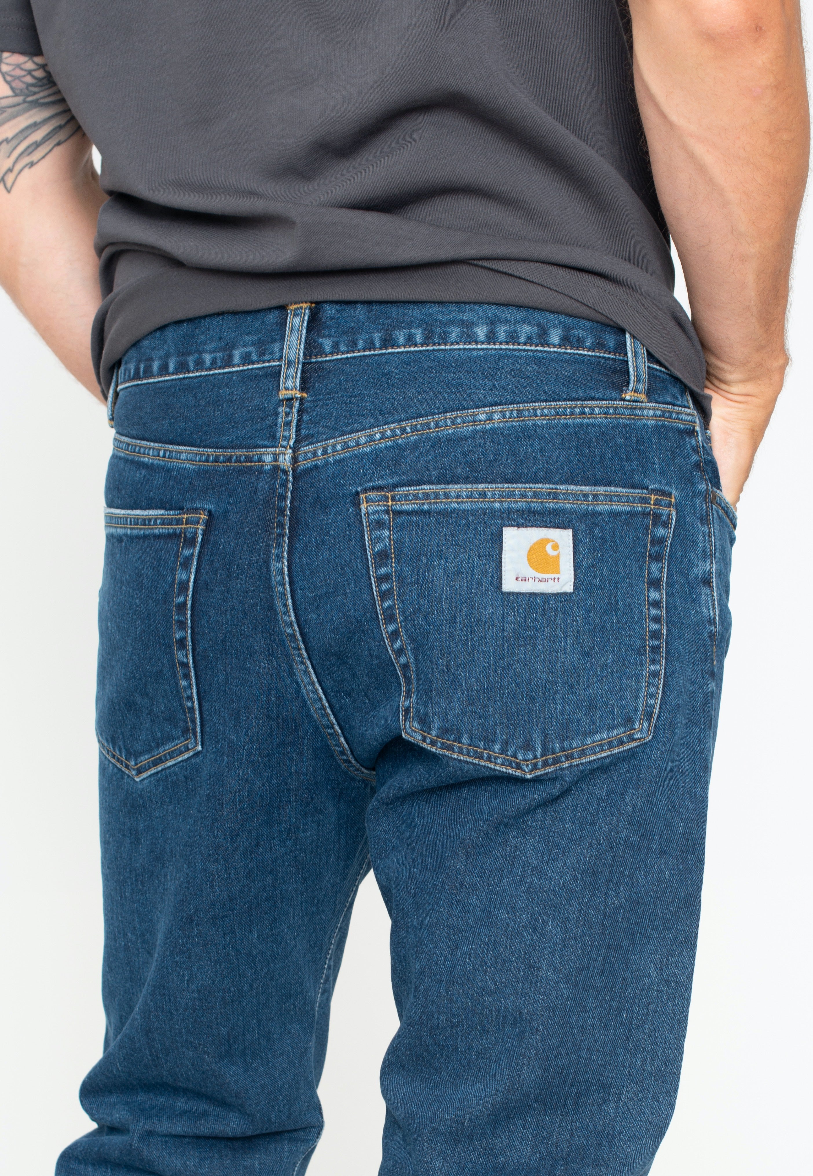 Carhartt WIP - Pontiac Stone Washed Blue - Jeans | Men-Image