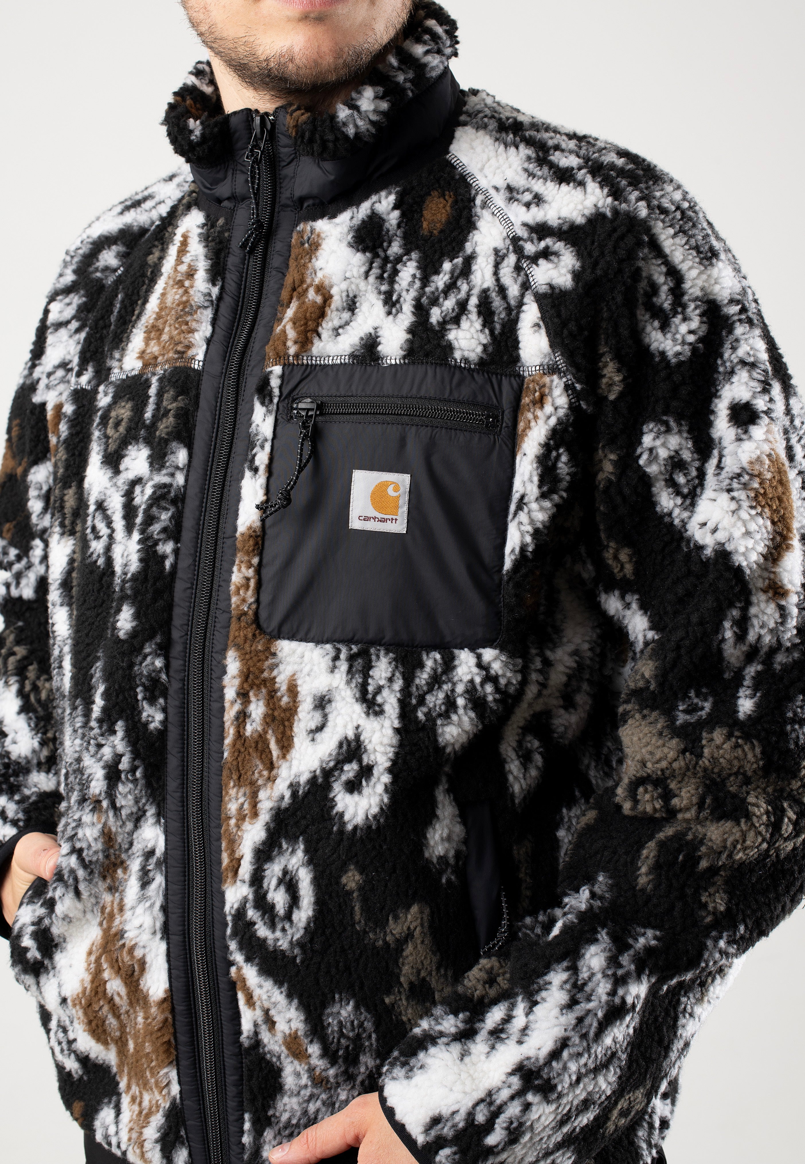 Carhartt WIP - Prentis Liner Baru Jacquard/ Black/Black - Jacket | Men-Image