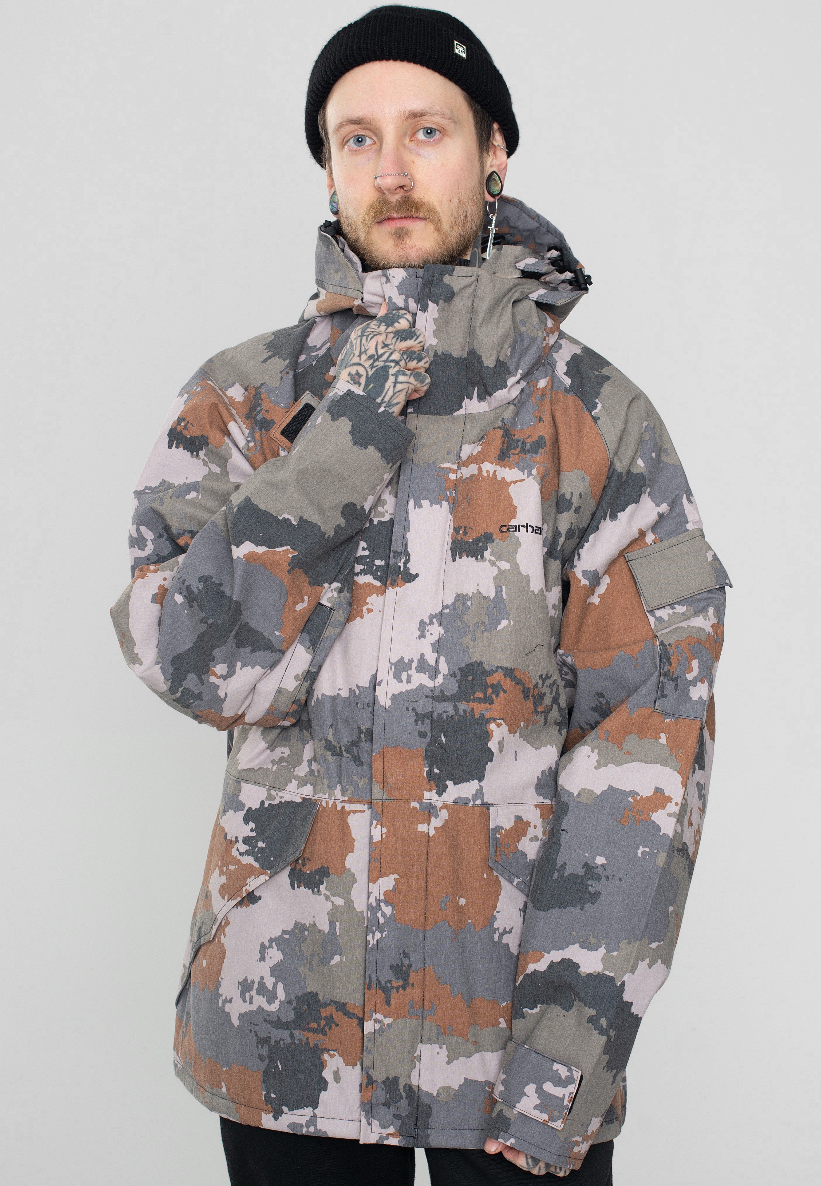 Carhartt WIP - Prospector Trail Print Woodland/Black - Jacket | Men-Image