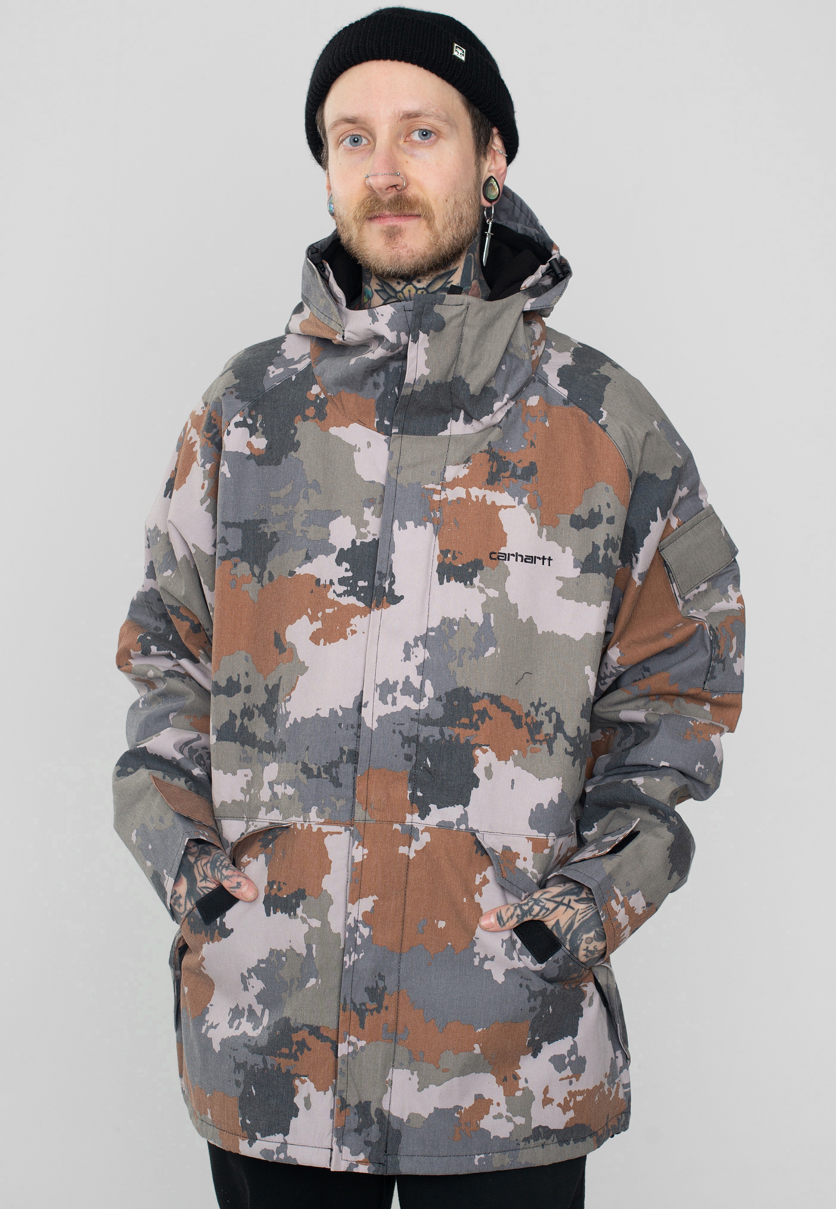 Carhartt WIP - Prospector Trail Print Woodland/Black - Jacket | Men-Image