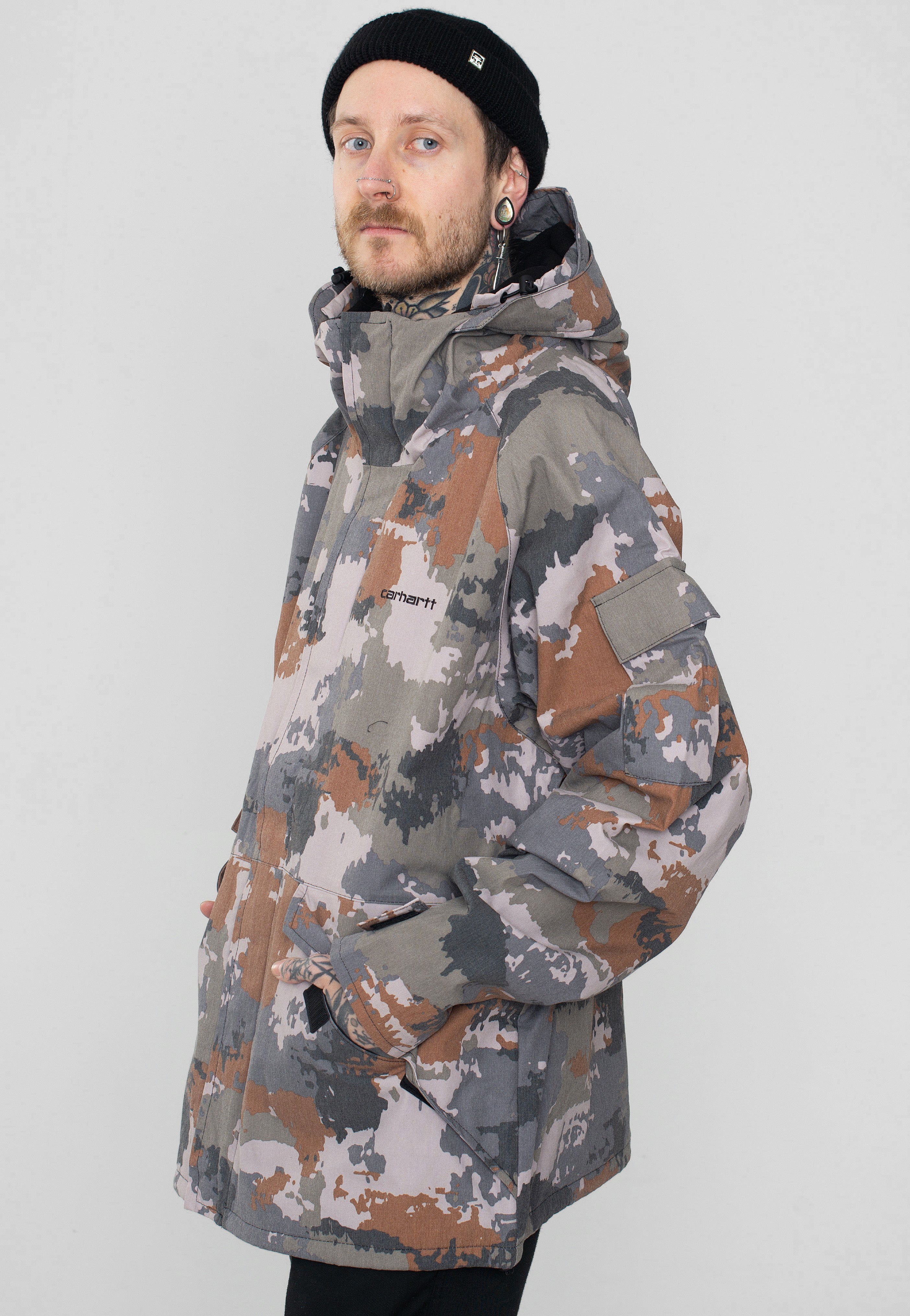 Carhartt WIP - Prospector Trail Print Woodland/Black - Jacket | Men-Image