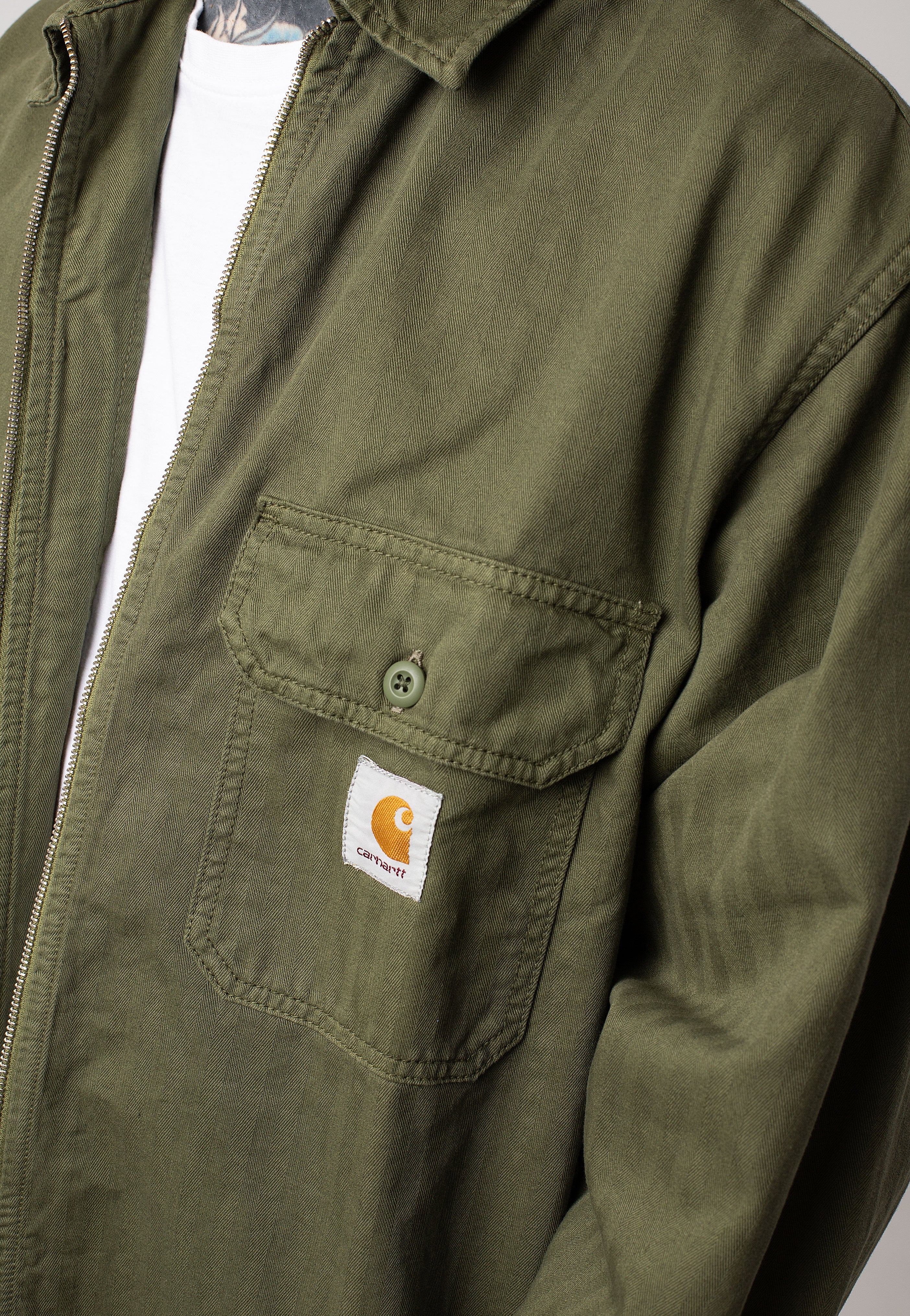 Carhartt WIP - Rainer Shirt Garment Dyed Dundee - Jacket | Men-Image