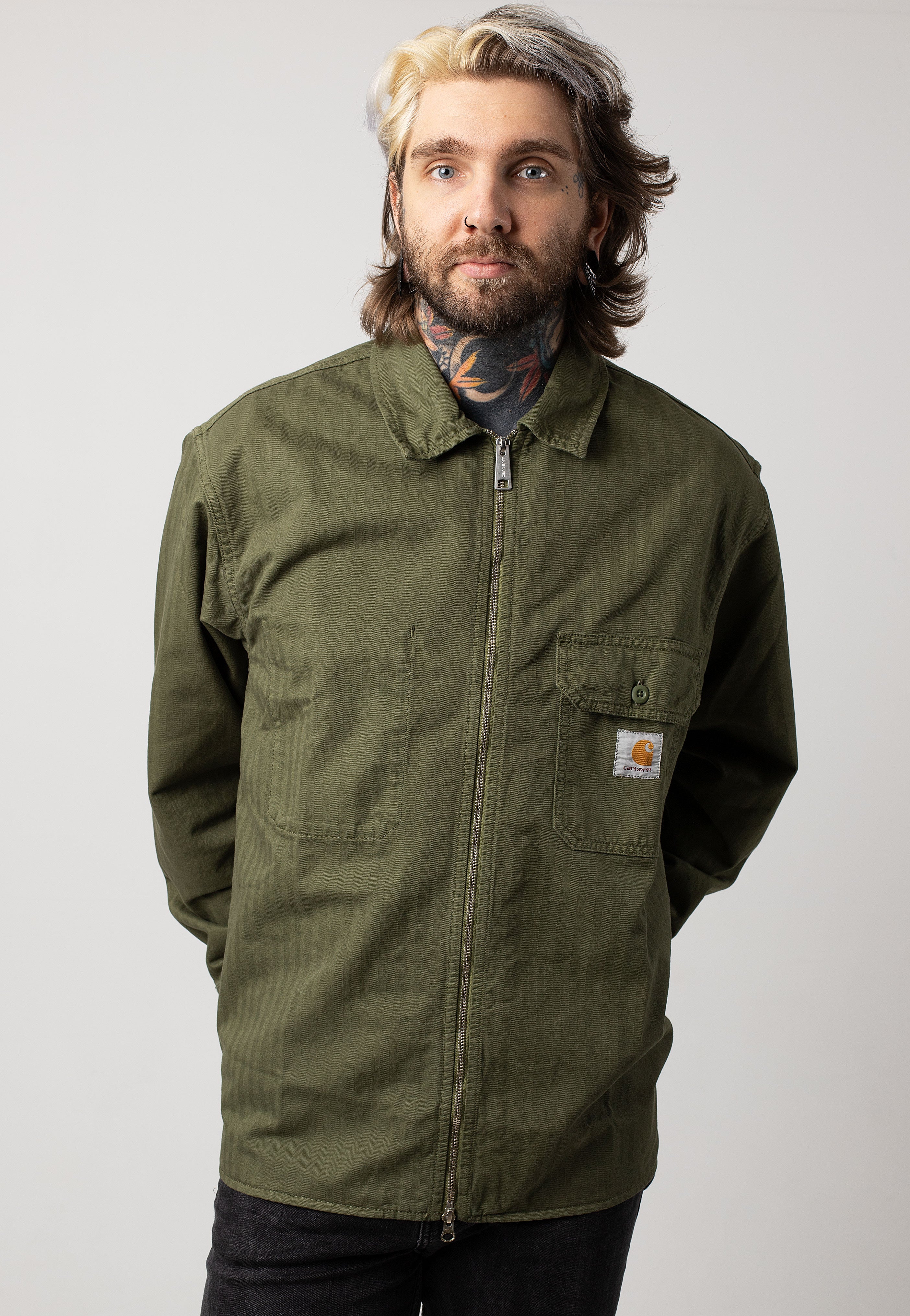 Carhartt WIP - Rainer Shirt Garment Dyed Dundee - Jacket | Men-Image