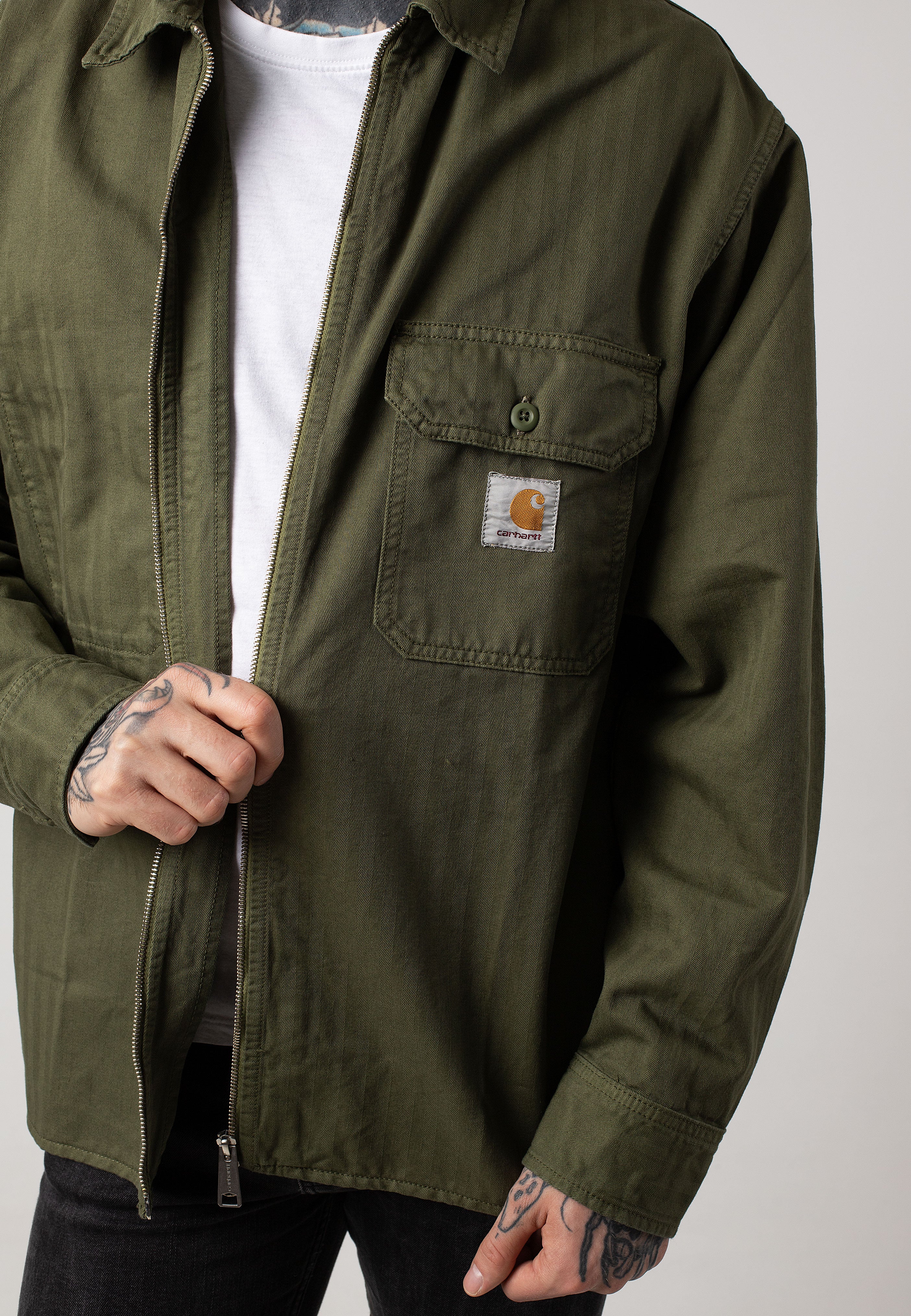 Carhartt WIP - Rainer Shirt Garment Dyed Dundee - Jacket | Men-Image