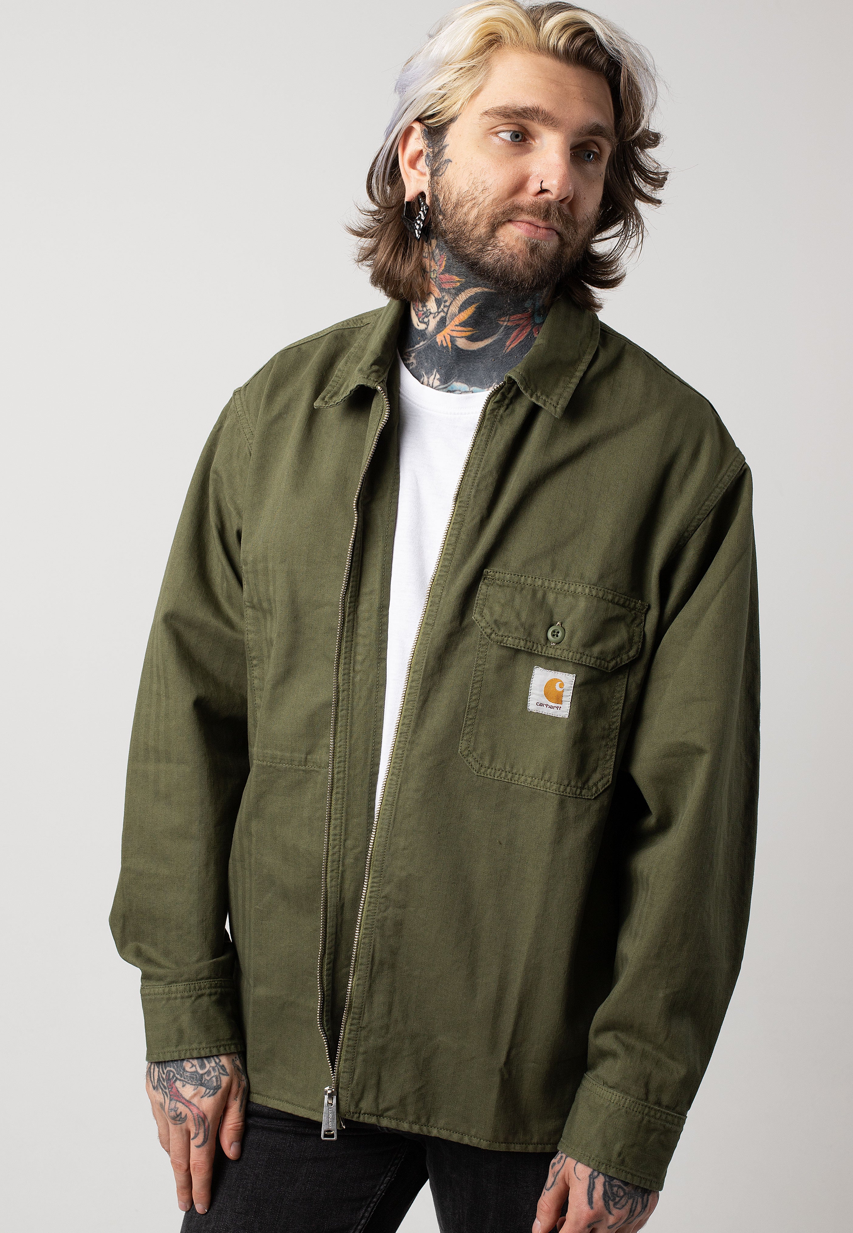 Carhartt WIP - Rainer Shirt Garment Dyed Dundee - Jacket | Men-Image