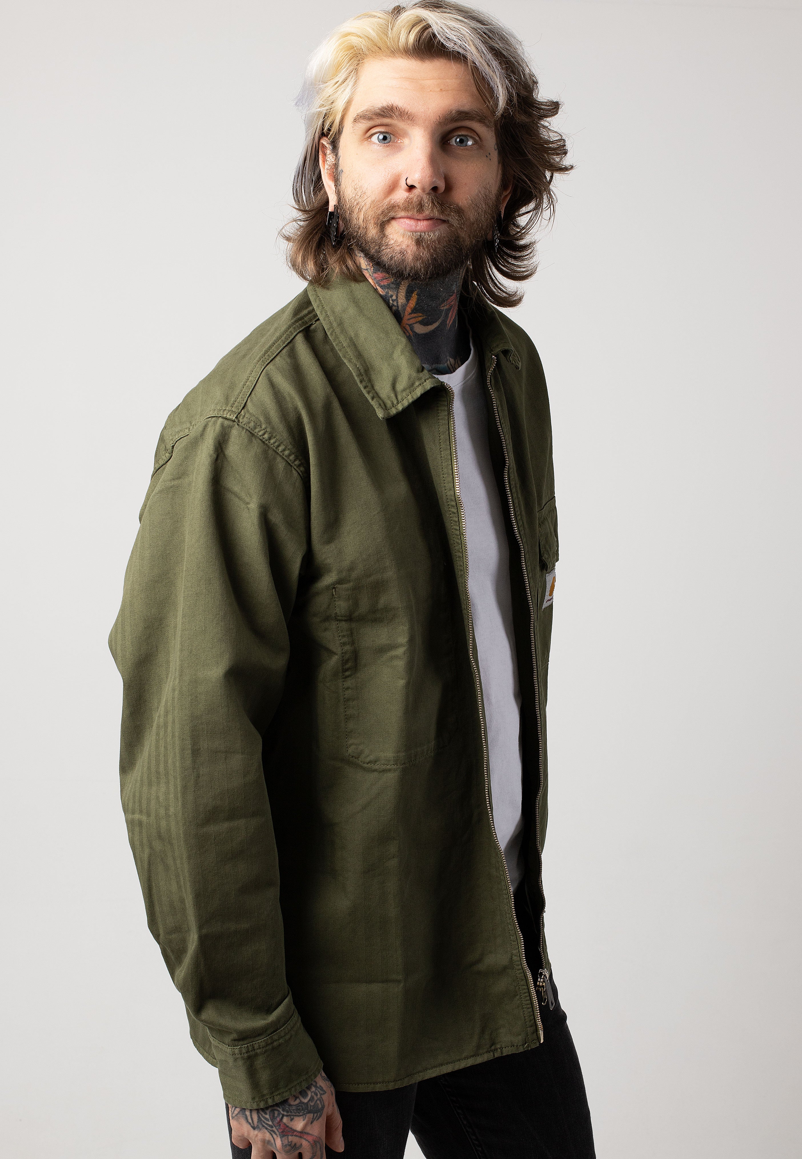 Carhartt WIP - Rainer Shirt Garment Dyed Dundee - Jacket | Men-Image