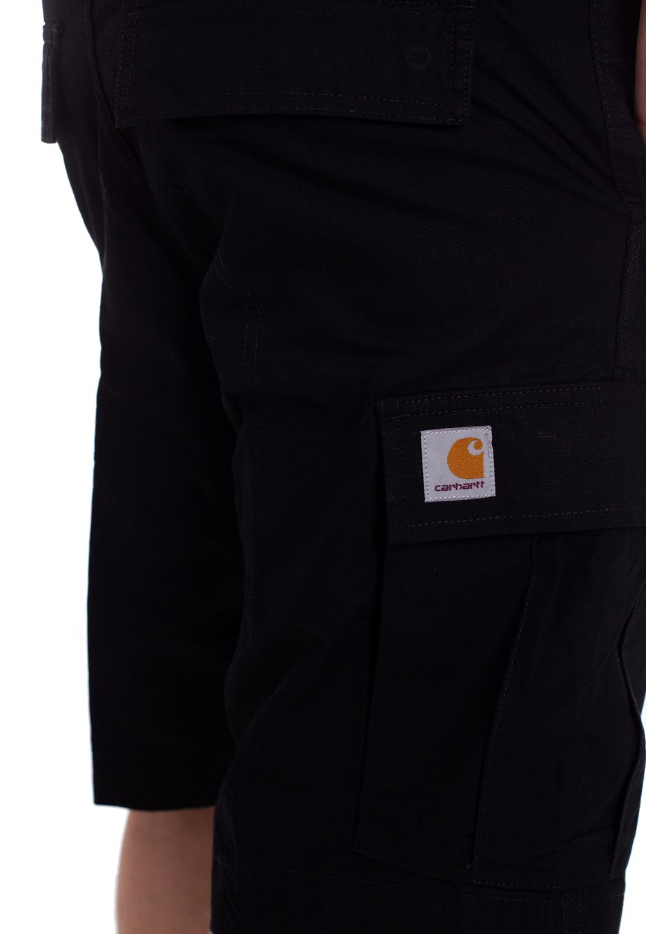 Carhartt WIP - Regular Cargo Columbia Black Rinsed - Shorts | Men-Image