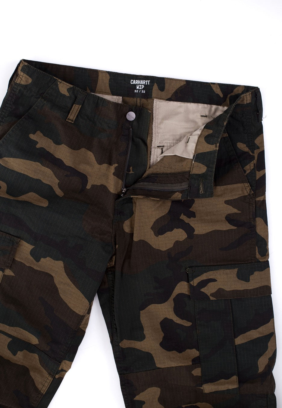 Carhartt WIP - Regular Cargo Columbia Ripstop Camo Laurel Rinsed - Pants | Men-Image