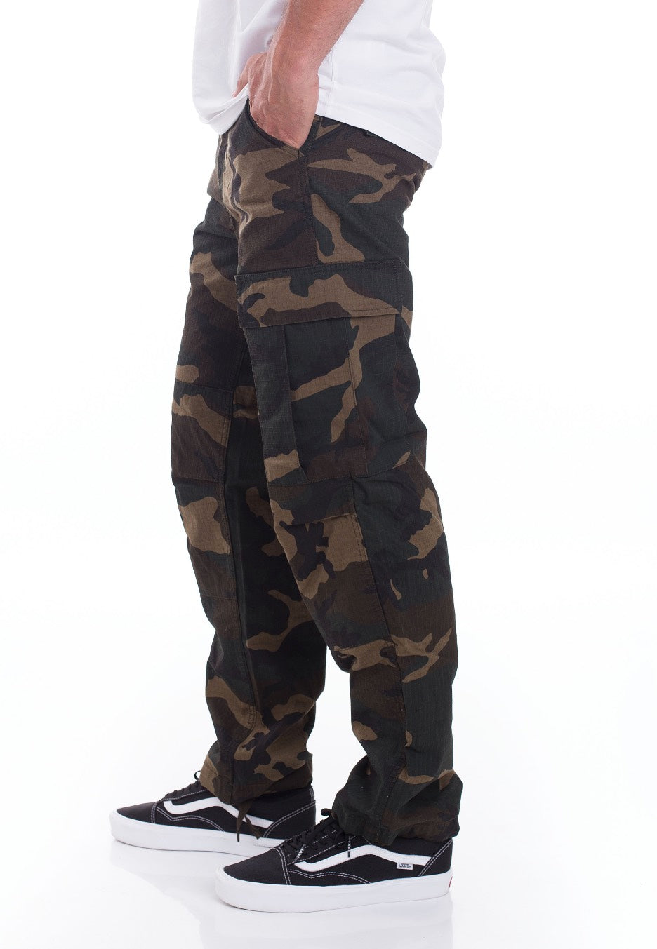 Carhartt WIP - Regular Cargo Columbia Ripstop Camo Laurel Rinsed - Pants | Men-Image