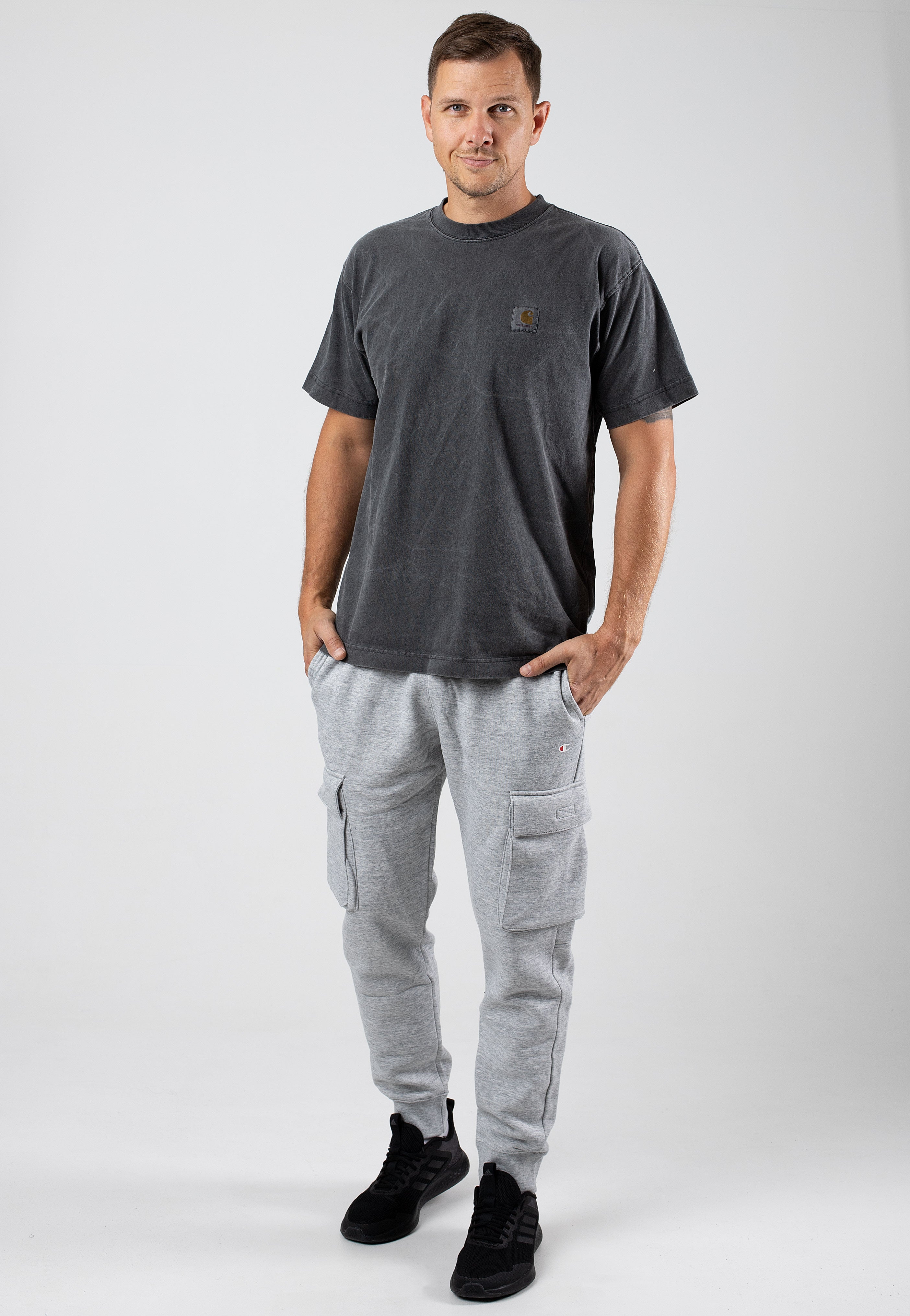 Champion - Rib Cuff New Oxford/Grey Melange - Pants | Men-Image