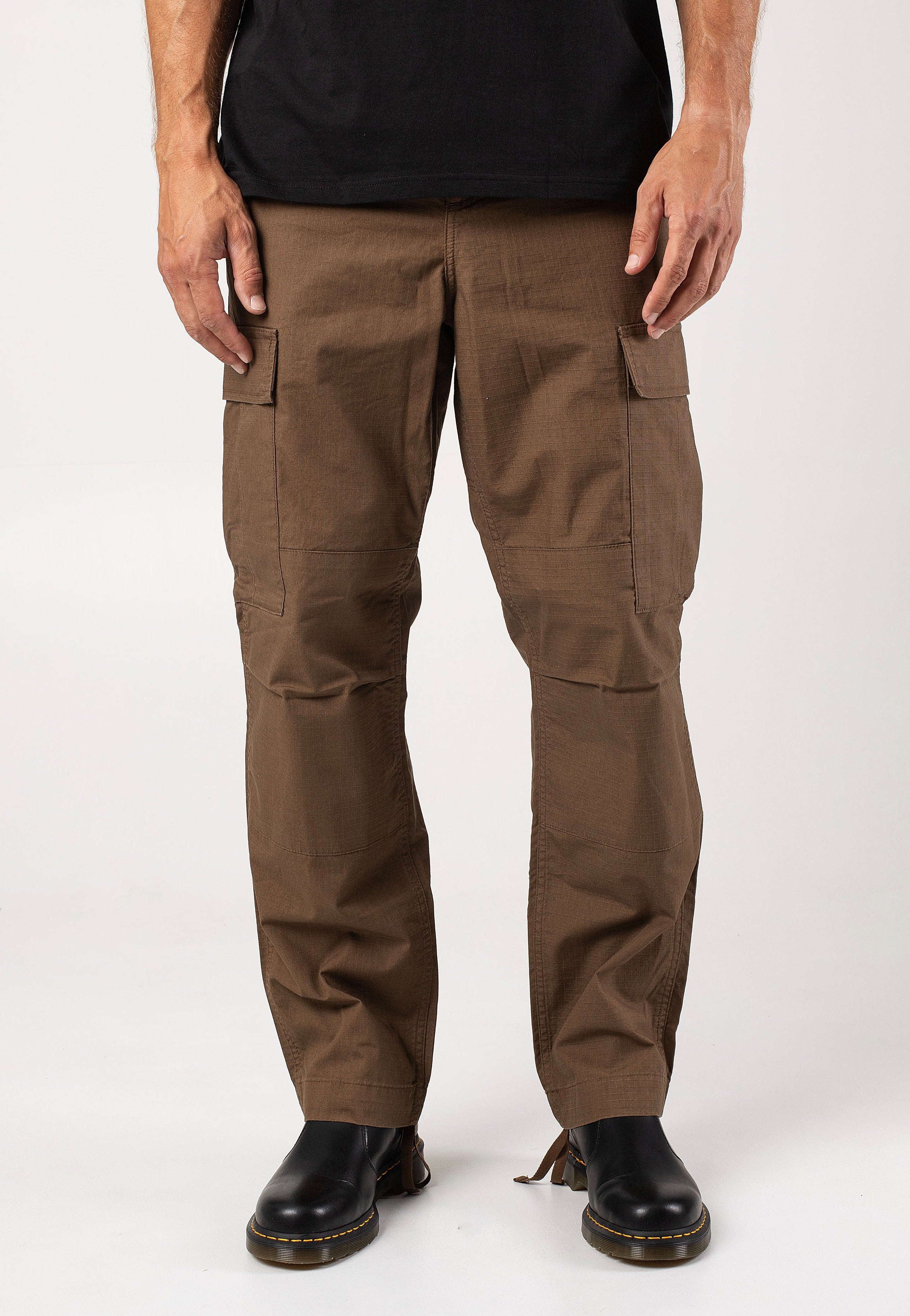 Carhartt WIP - Regular Cargo Rinsed Chocolate - Pants | Men-Image