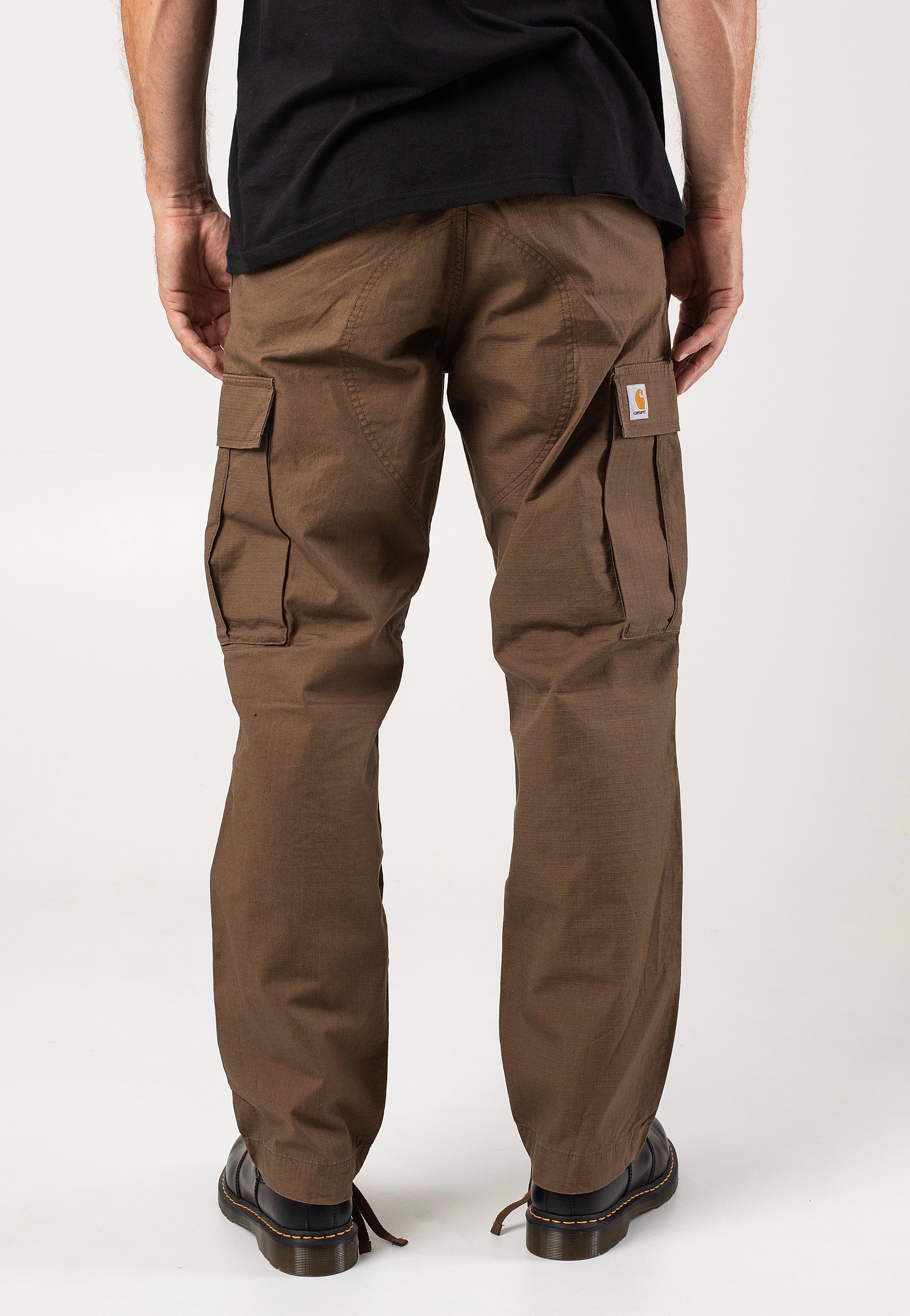 Carhartt WIP - Regular Cargo Rinsed Chocolate - Pants | Men-Image