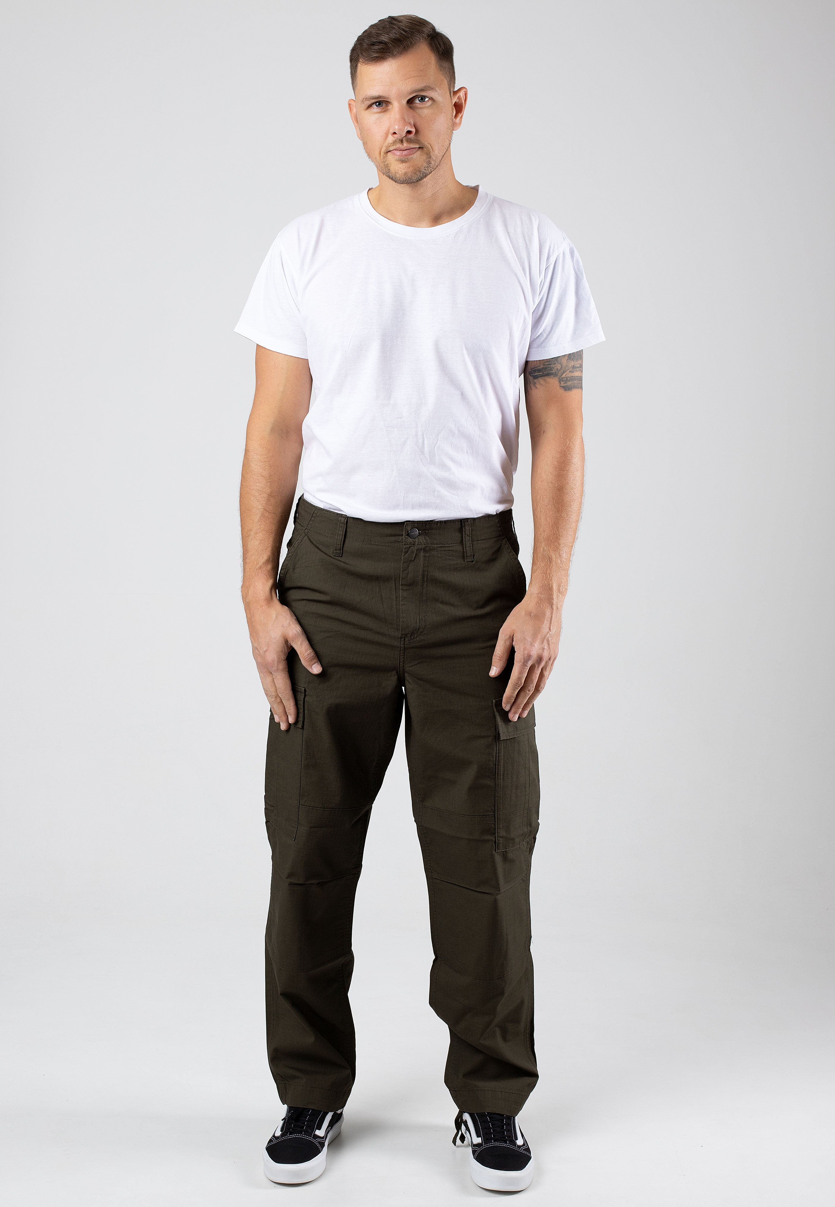 Carhartt WIP - Regular Cargo Rinsed Cypress - Pants | Men-Image