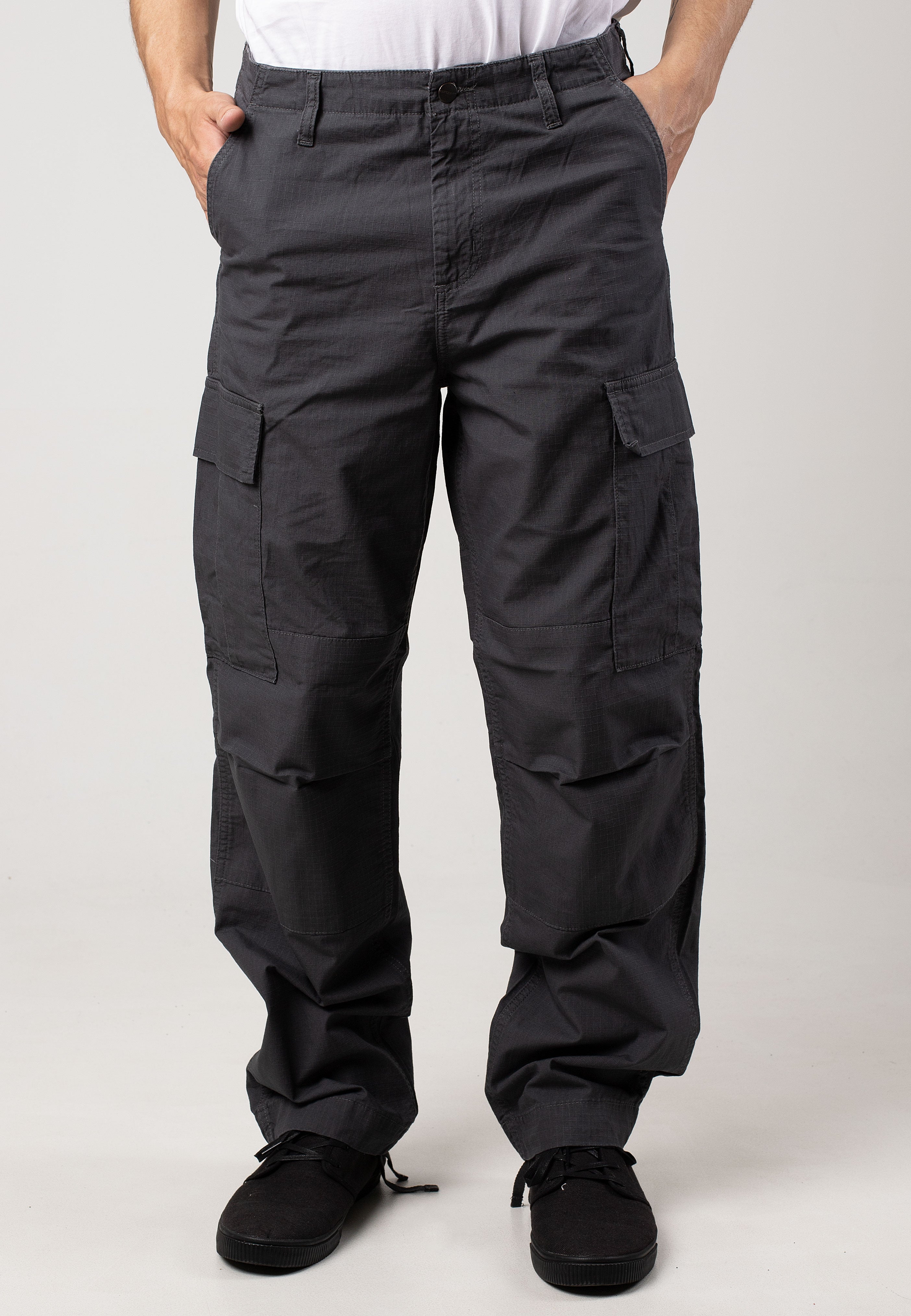 Carhartt WIP - Regular Cargo Rinsed Graphite - Pants | Men-Image