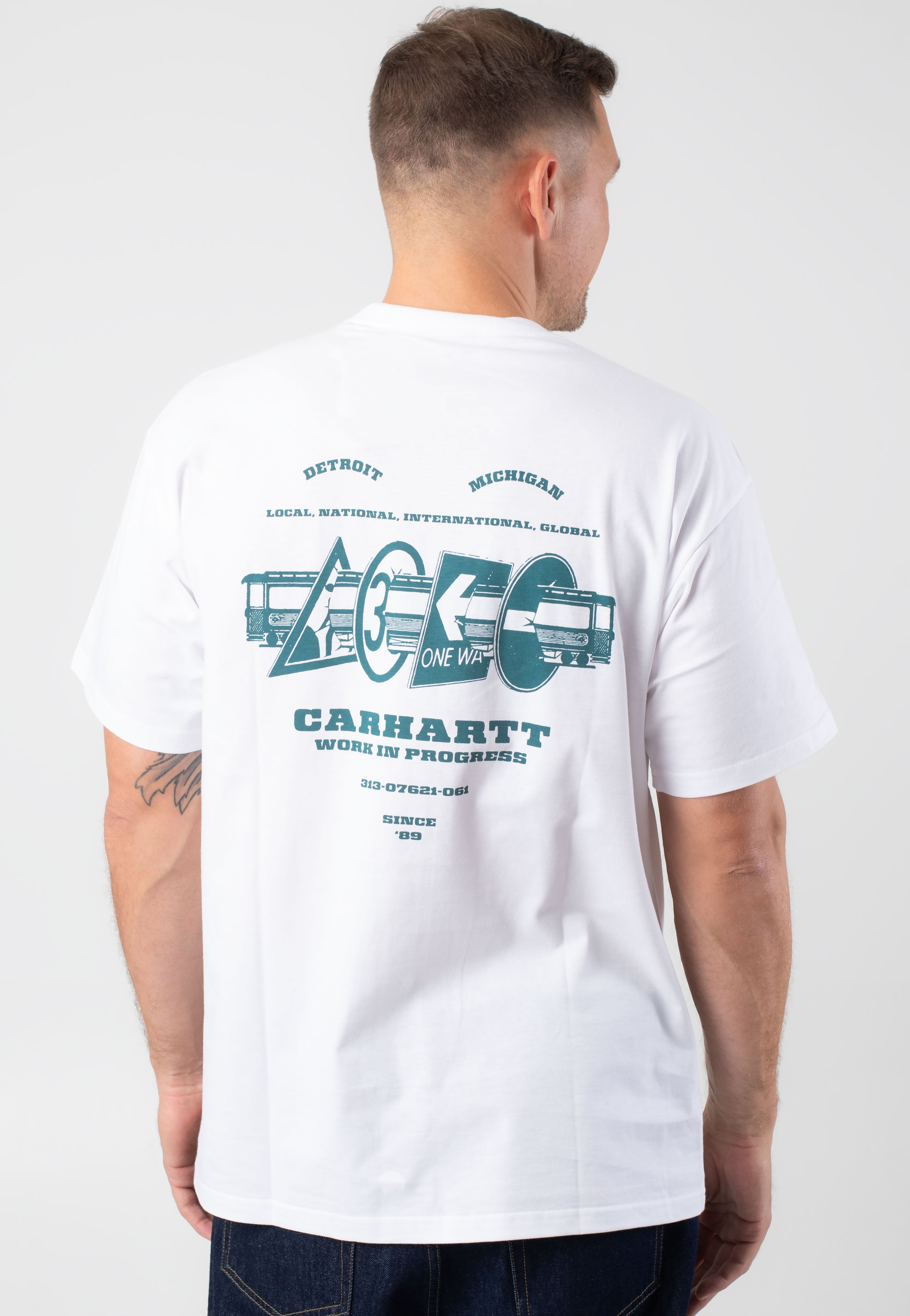 Carhartt WIP - Runaway White/Malachite - T-Shirt | Men-Image