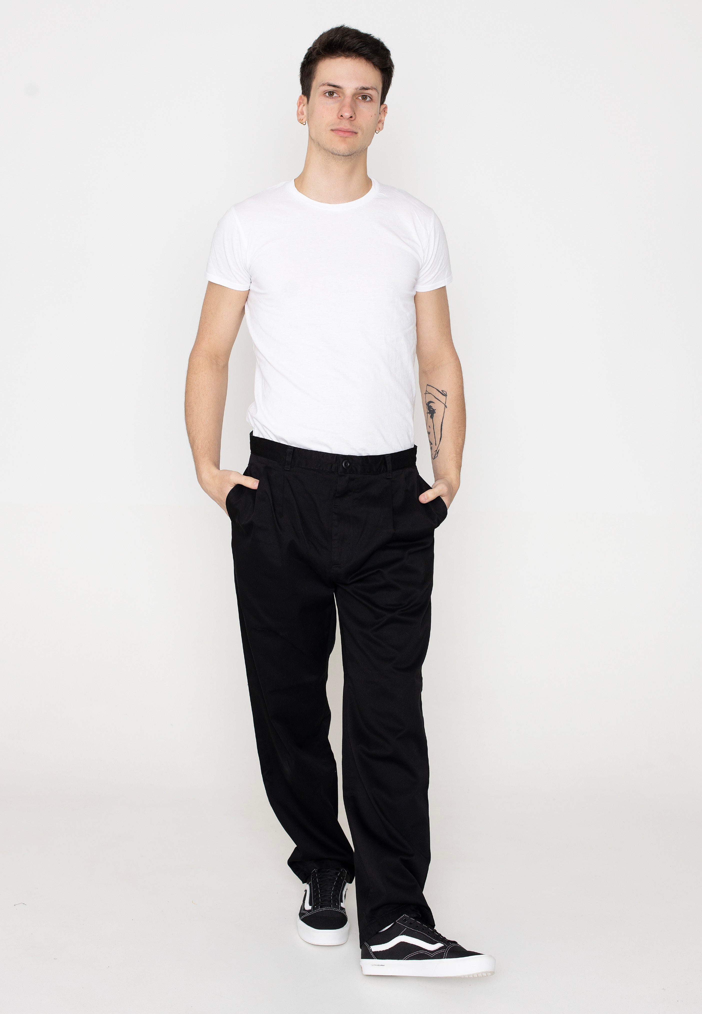 Carhartt WIP - Salford Rinsed Black - Pants | Men-Image