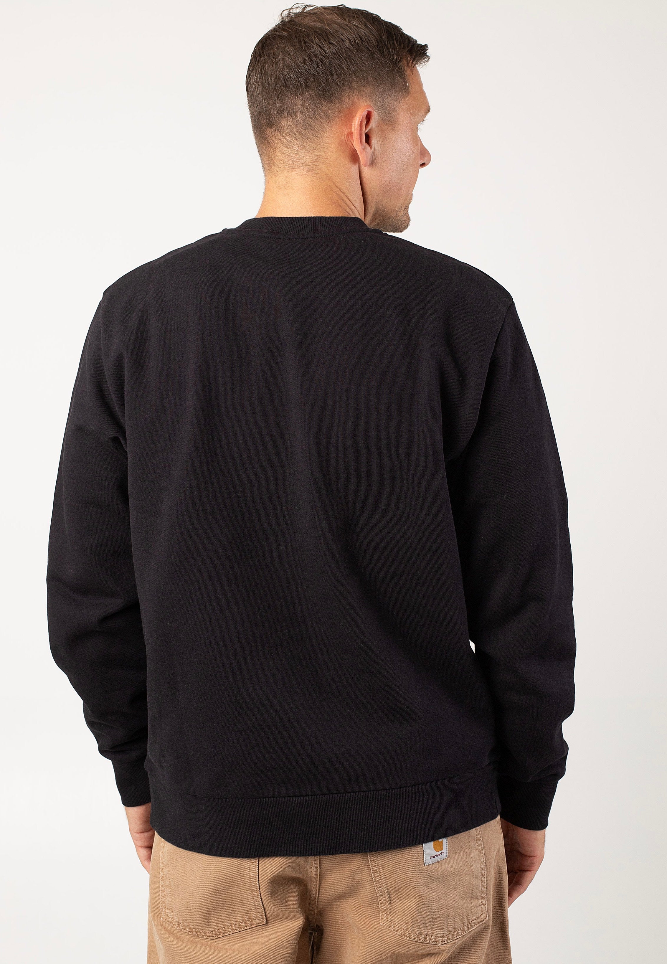 Carhartt WIP - Script Embroidery Black / White - Sweater | Men-Image