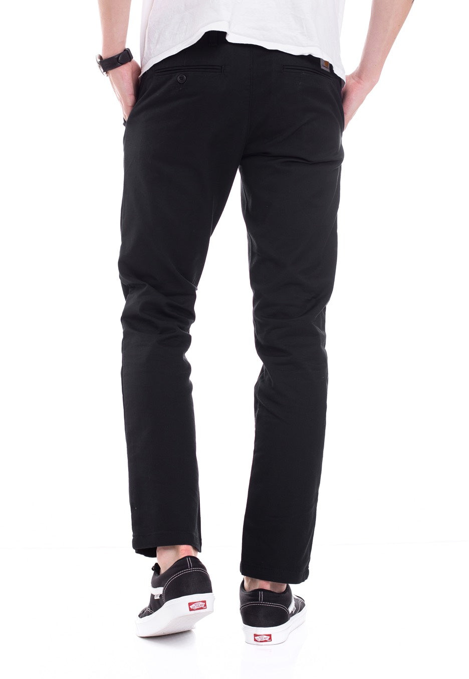 Carhartt WIP - Sid Lamar Twill Black Rinsed - Pants | Men-Image