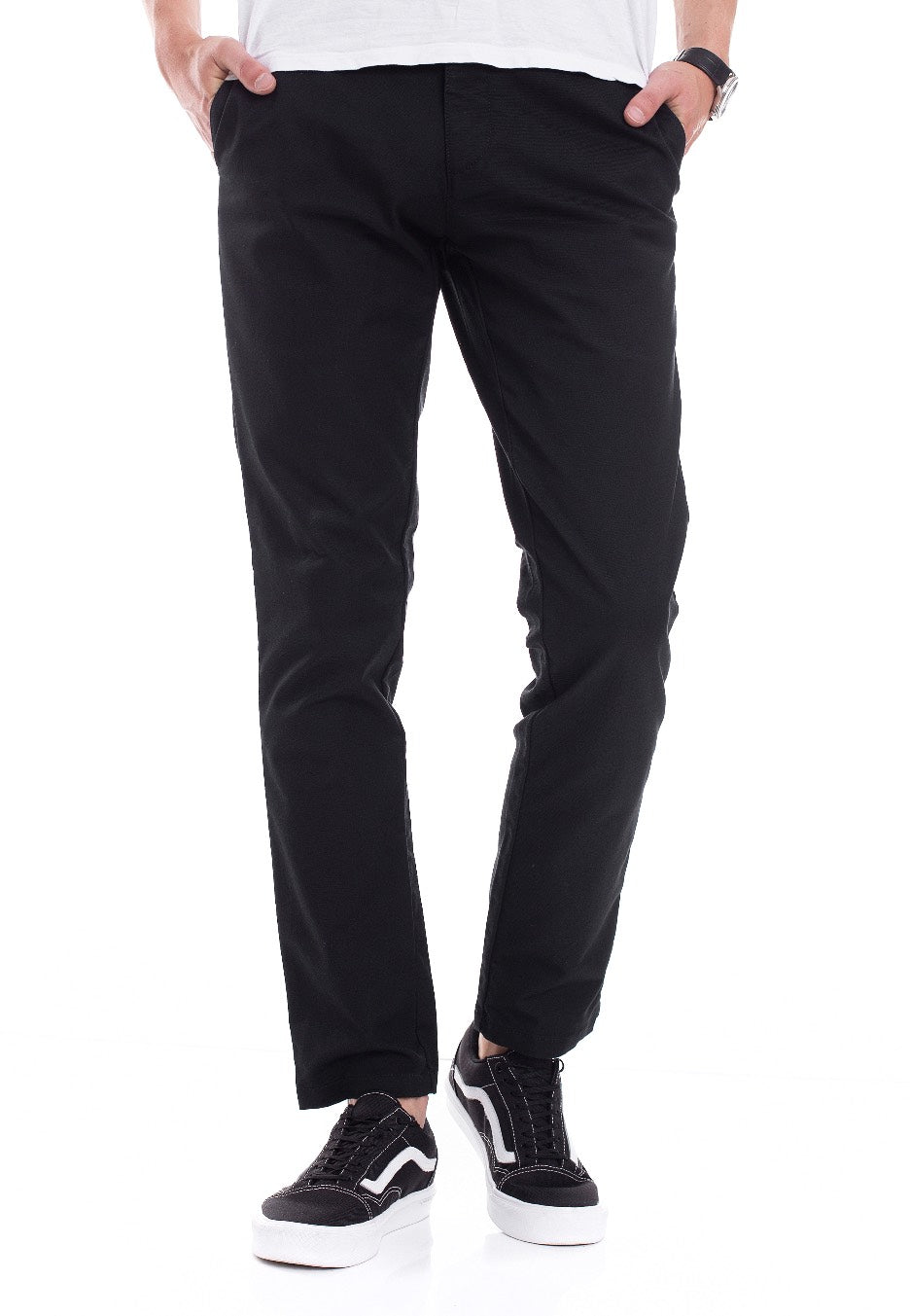 Carhartt WIP - Sid Lamar Twill Black Rinsed - Pants | Men-Image