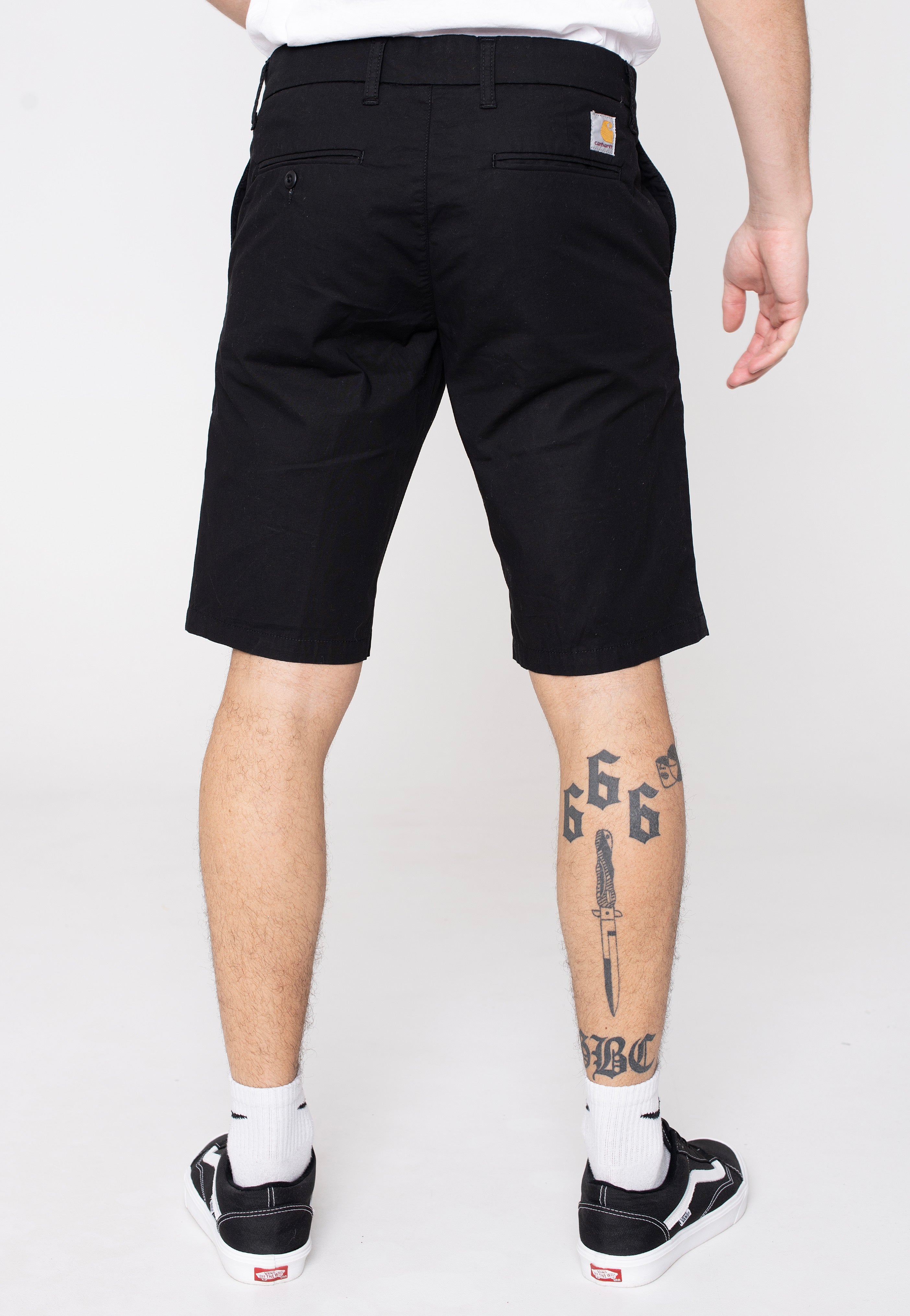 Carhartt WIP - Sid Rinsed Black - Shorts | Men-Image